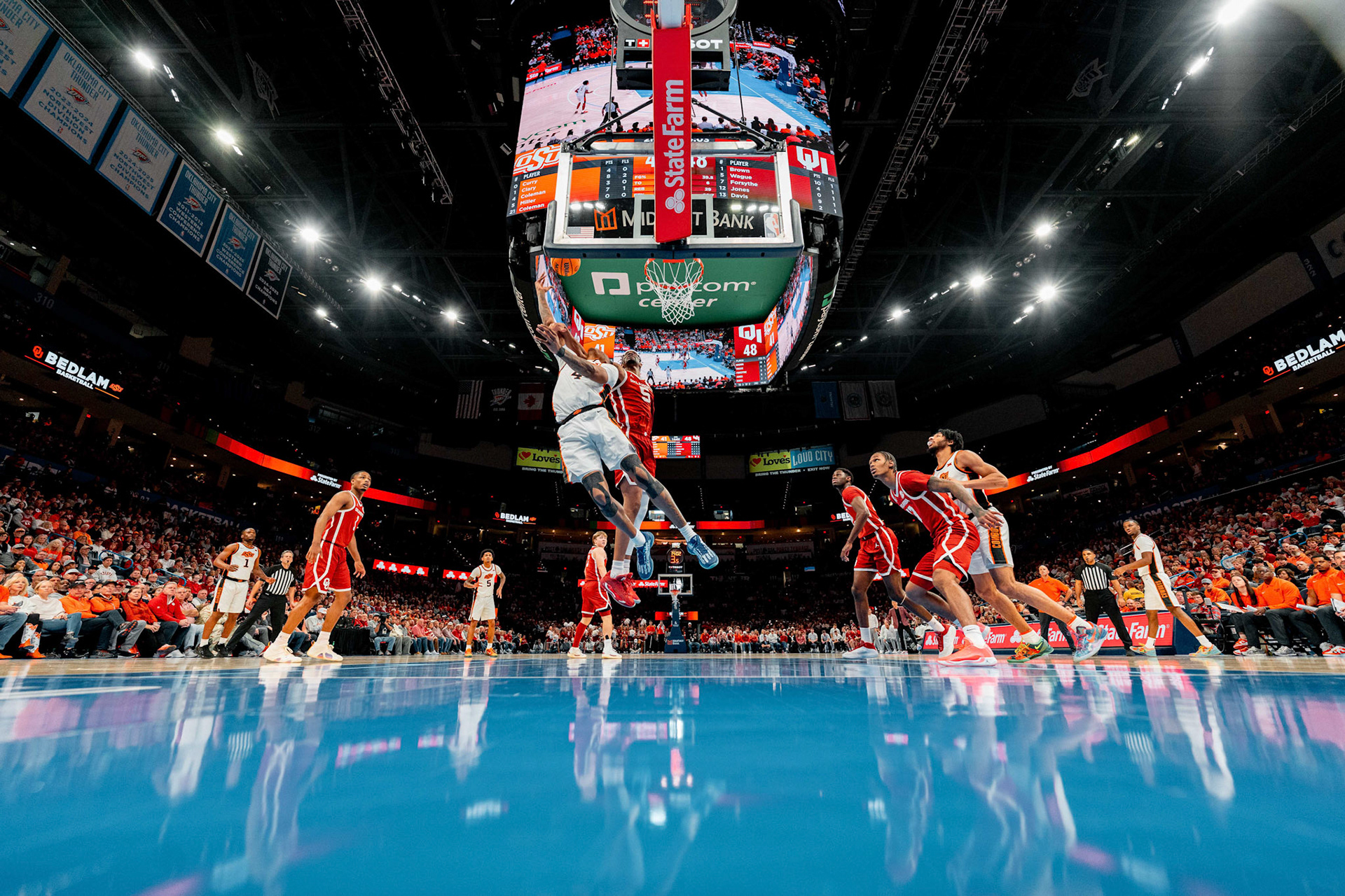 Image Taken at OkState vs Oklahoma, 13, 12, 2025, Paycom Center, Oklahoma City Oklahoma. Carson Skidmore/OSU Athletics