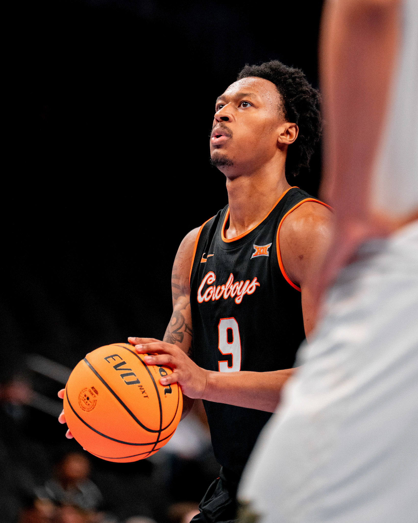 Image Taken at 2026 Phillips 66 Big 12 Men's Basketball Tournament, 11, 03, 2026, T-Mobile Center, Kansas City Missouri. Carson Skidmore/OSU Athletics