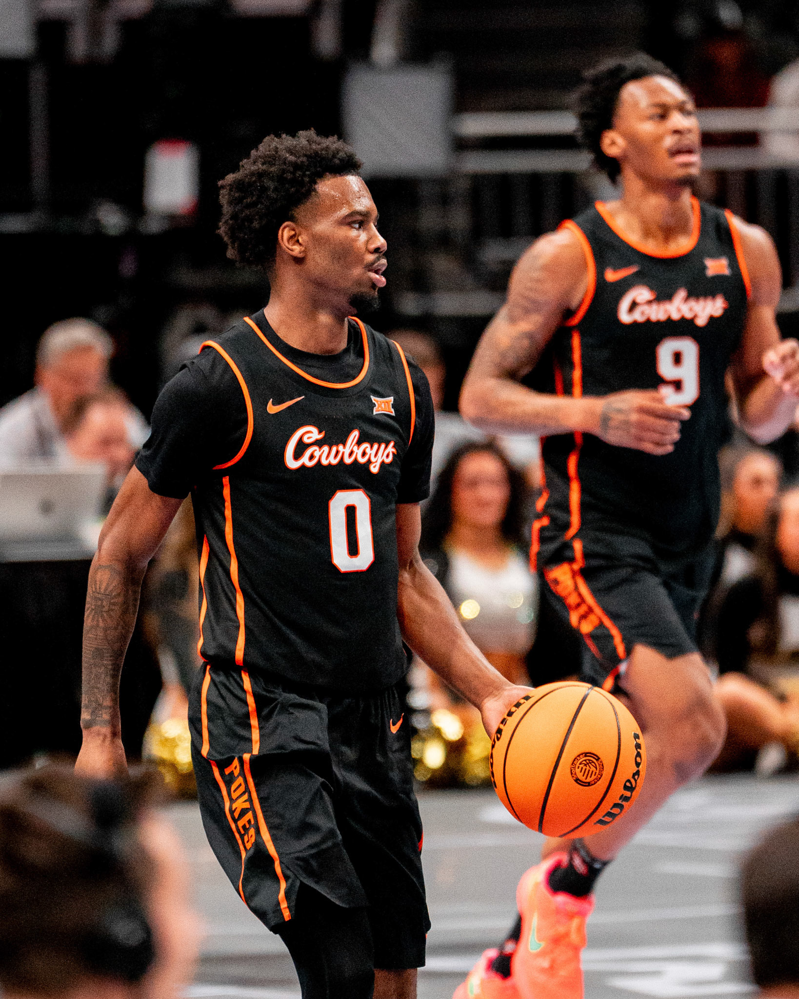 Image Taken at 2026 Phillips 66 Big 12 Men's Basketball Tournament, 11, 03, 2026, T-Mobile Center, Kansas City Missouri. Carson Skidmore/OSU Athletics