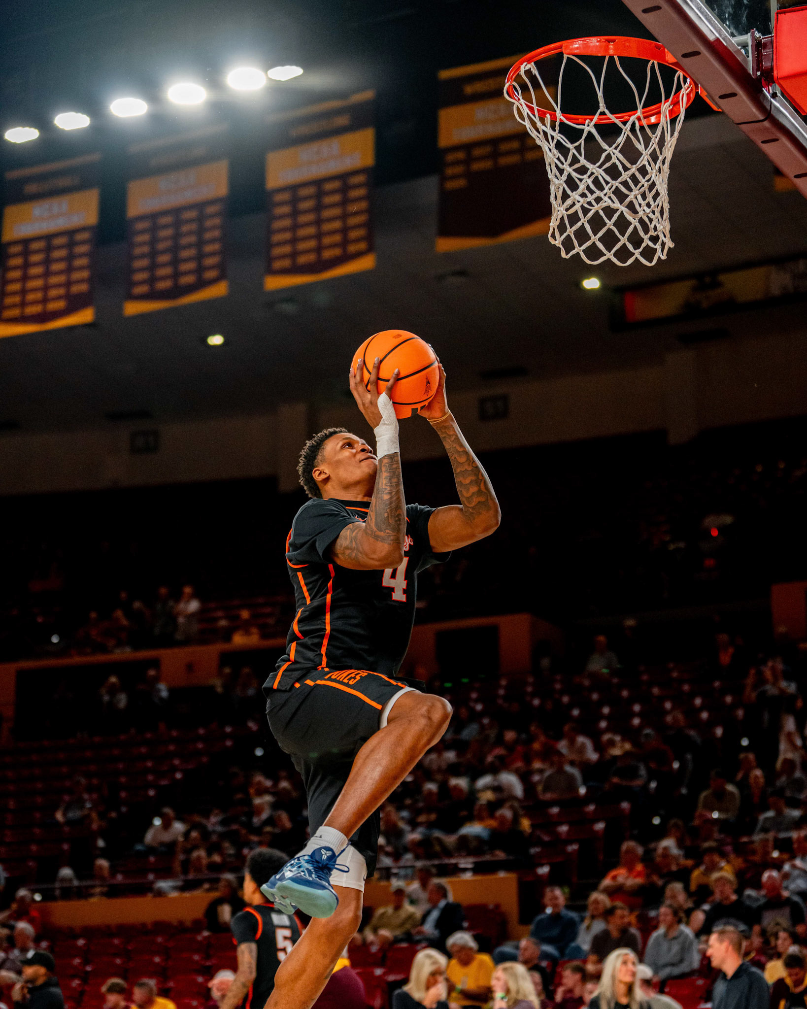 Image Taken at Oklahoma State Mens Basketball at Arizona State University, 10, 02, 2026, Desert Financial Arena, Tempe, Arizona. Carson Skidmore/OSU Athletics