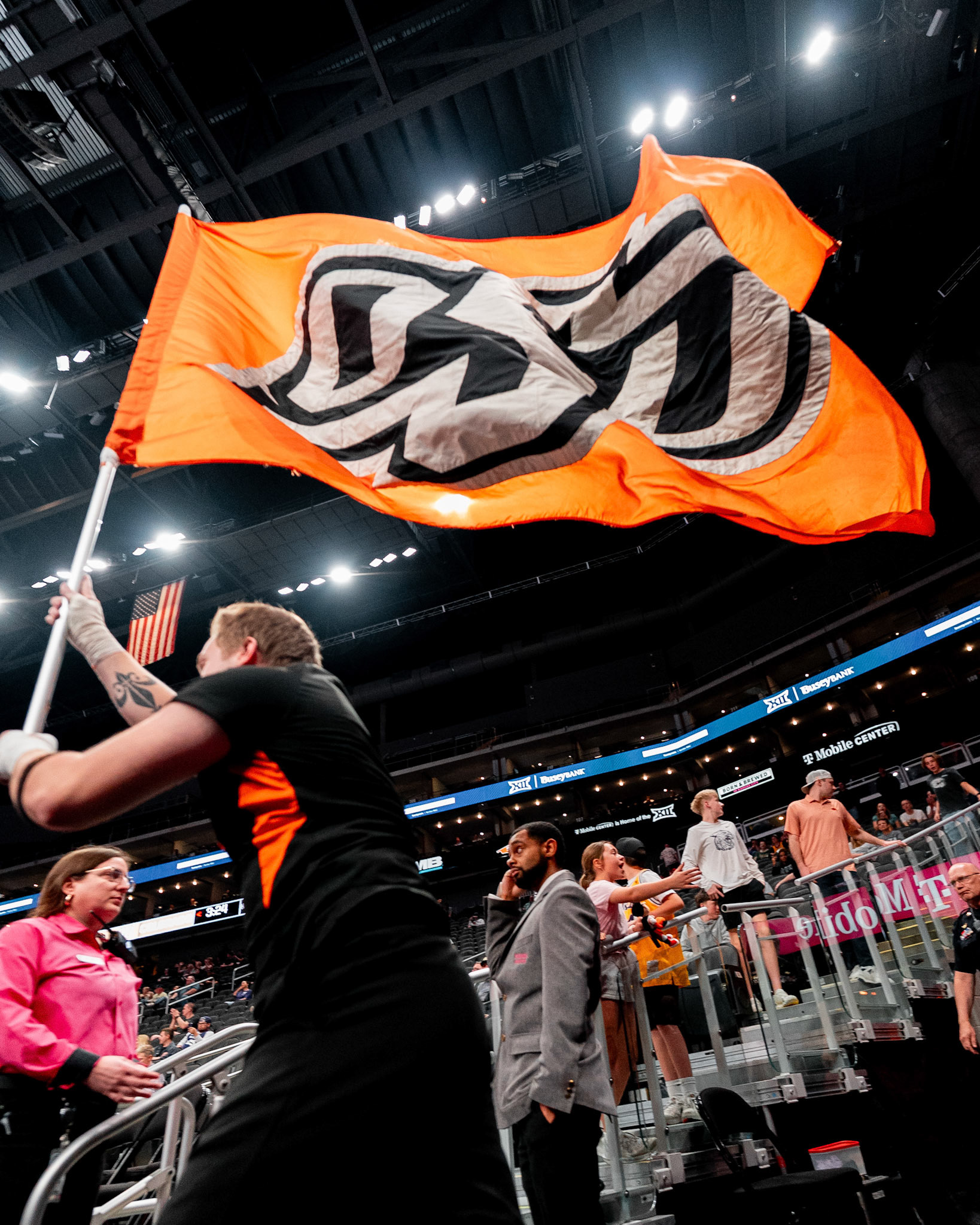 Image Taken at 2026 Phillips 66 Big 12 Men's Basketball Tournament, 11, 03, 2026, T-Mobile Center, Kansas City Missouri. Carson Skidmore/OSU Athletics