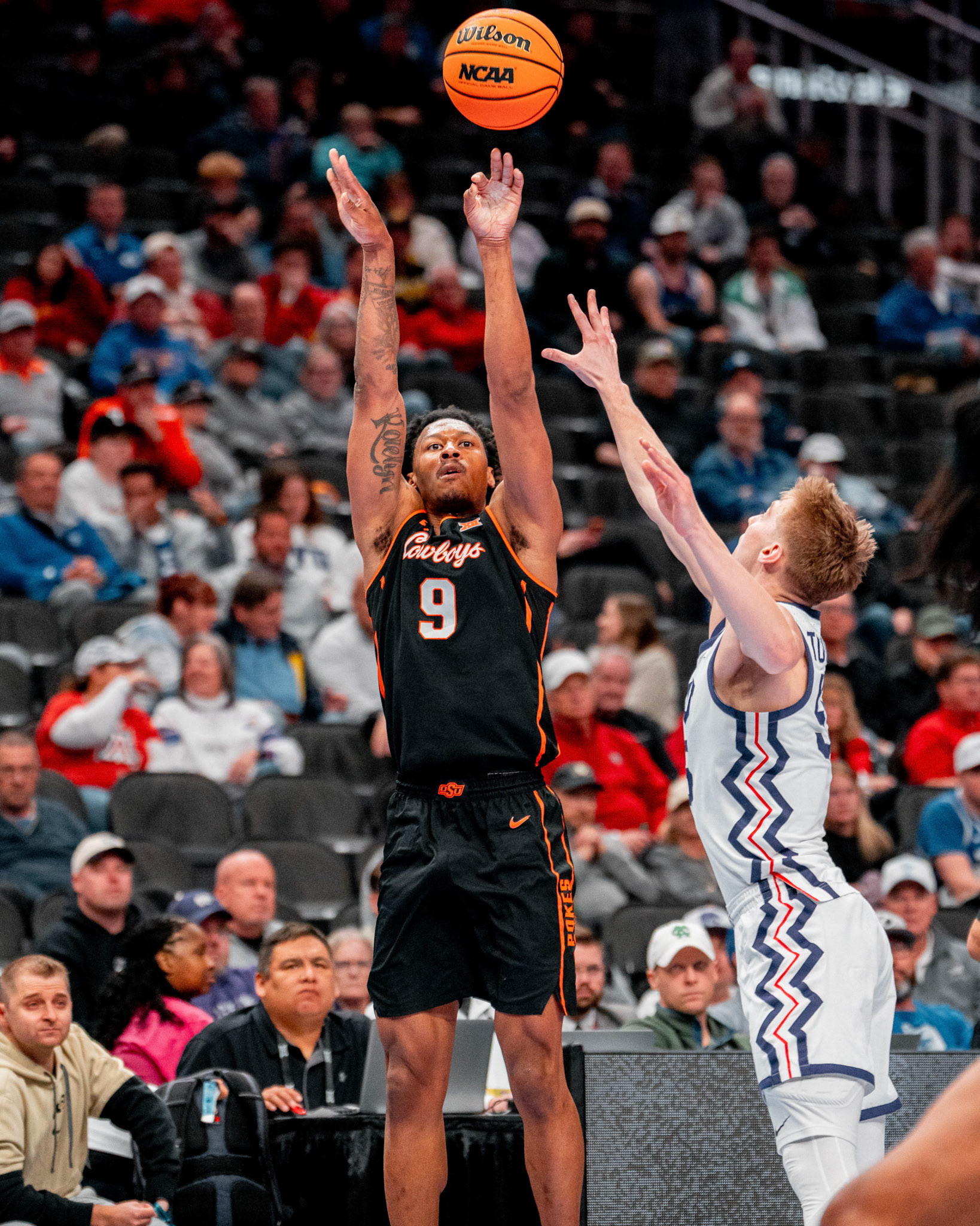 Image Taken at MBB vs TCU (Big 12 Tournamentt, 12, 03, 2026, T-Mobile Center, Kansas City Missouri. Carson Skidmore/OSU Athletics