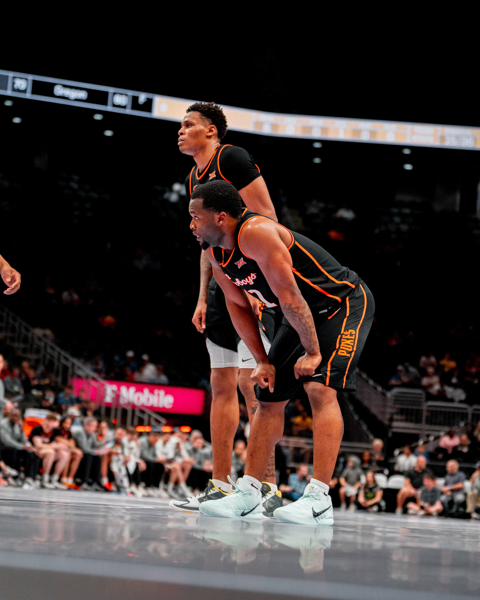 Image Taken at 2026 Phillips 66 Big 12 Men's Basketball Tournament, 11, 03, 2026, T-Mobile Center, Kansas City Missouri. Carson Skidmore/OSU Athletics