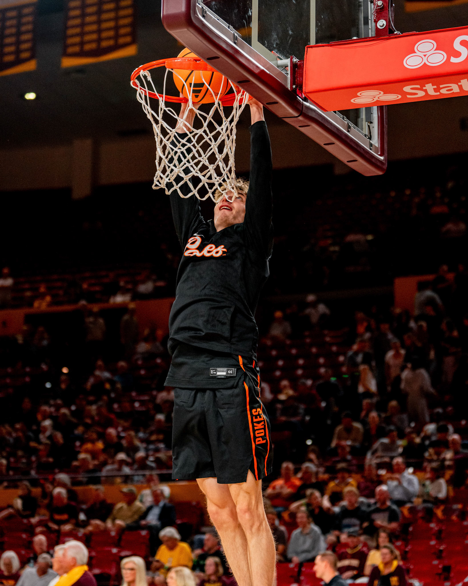 Image Taken at Oklahoma State Mens Basketball at Arizona State University, 10, 02, 2026, Desert Financial Arena, Tempe, Arizona. Carson Skidmore/OSU Athletics