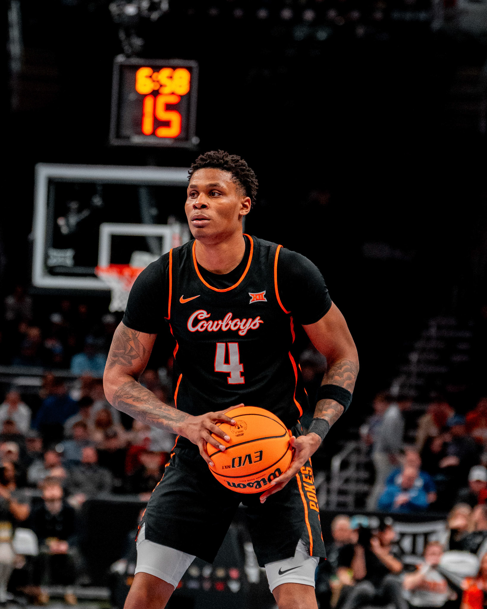 Image Taken at MBB vs TCU (Big 12 Tournamentt, 12, 03, 2026, T-Mobile Center, Kansas City Missouri. Carson Skidmore/OSU Athletics