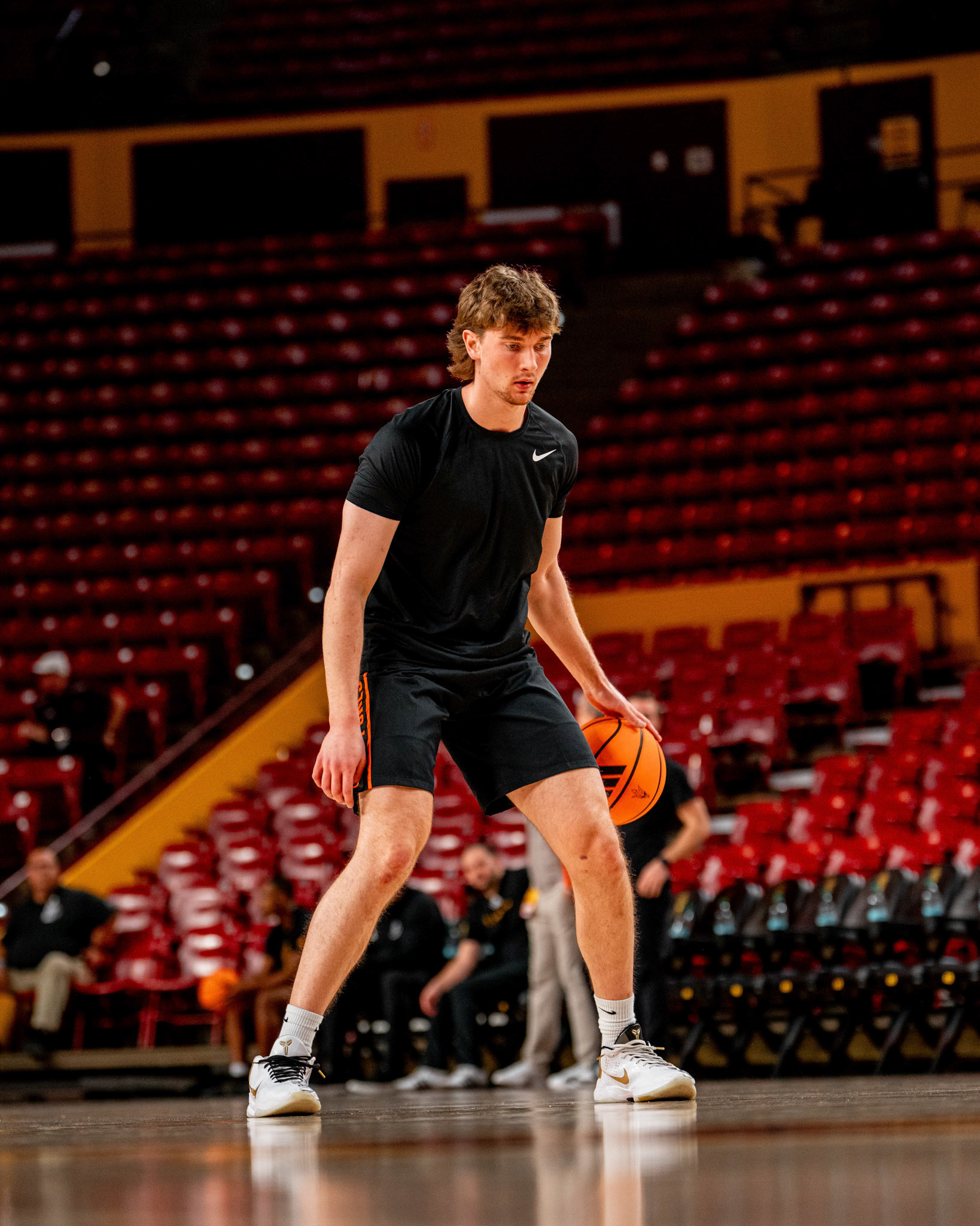 Image Taken at Oklahoma State Mens Basketball at Arizona State University, 10, 02, 2026, Desert Financial Arena, Tempe, Arizona. Carson Skidmore/OSU Athletics
