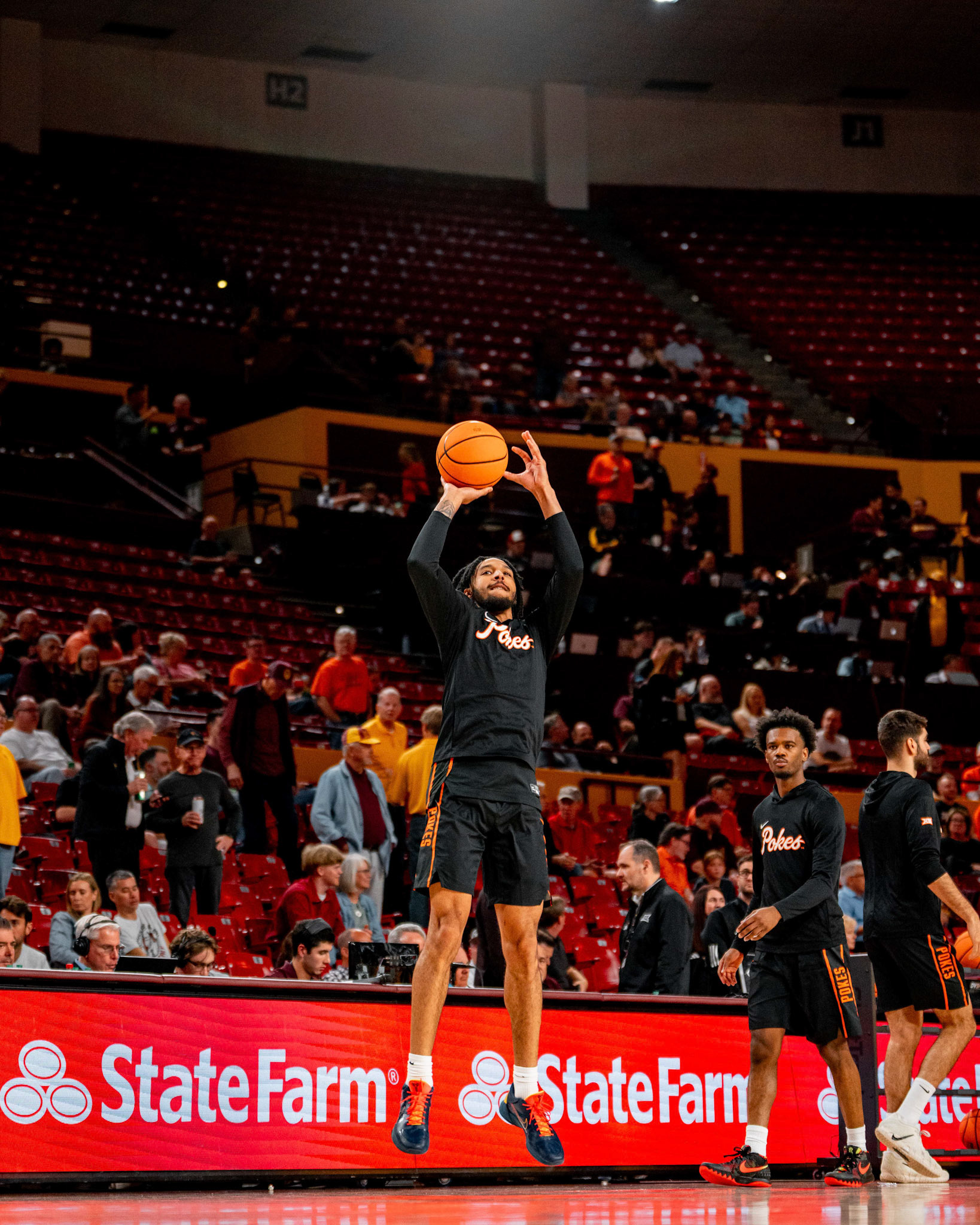 Image Taken at Oklahoma State Mens Basketball at Arizona State University, 10, 02, 2026, Desert Financial Arena, Tempe, Arizona. Carson Skidmore/OSU Athletics
