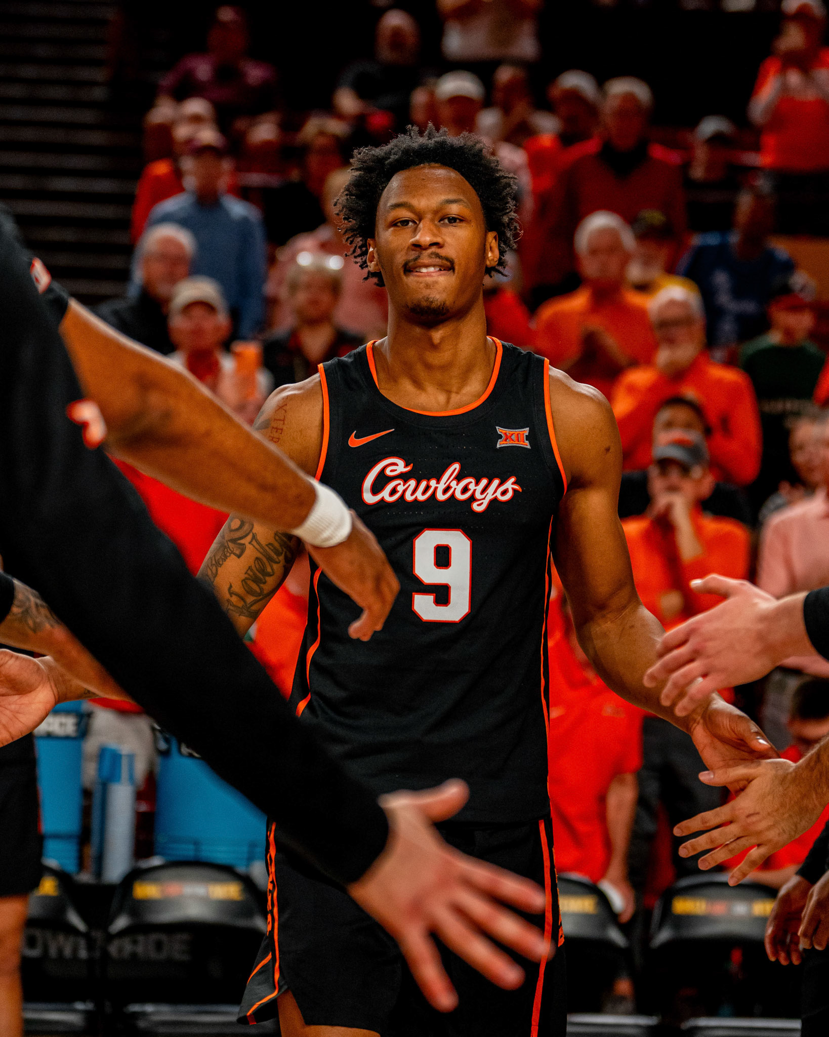 Image Taken at Oklahoma State Mens Basketball at Arizona State University, 10, 02, 2026, Desert Financial Arena, Tempe, Arizona. Carson Skidmore/OSU Athletics