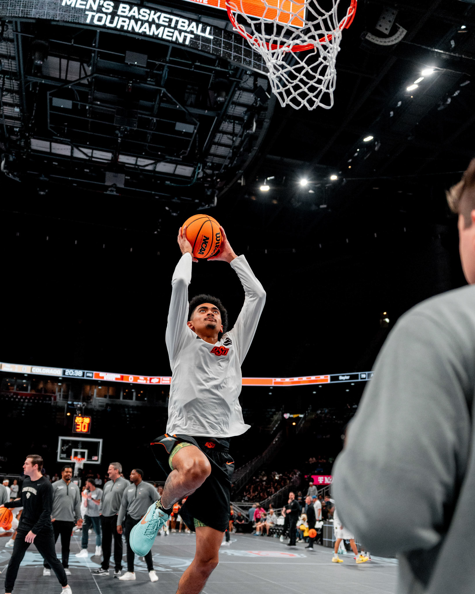 Image Taken at 2026 Phillips 66 Big 12 Men's Basketball Tournament, 11, 03, 2026, T-Mobile Center, Kansas City Missouri. Carson Skidmore/OSU Athletics