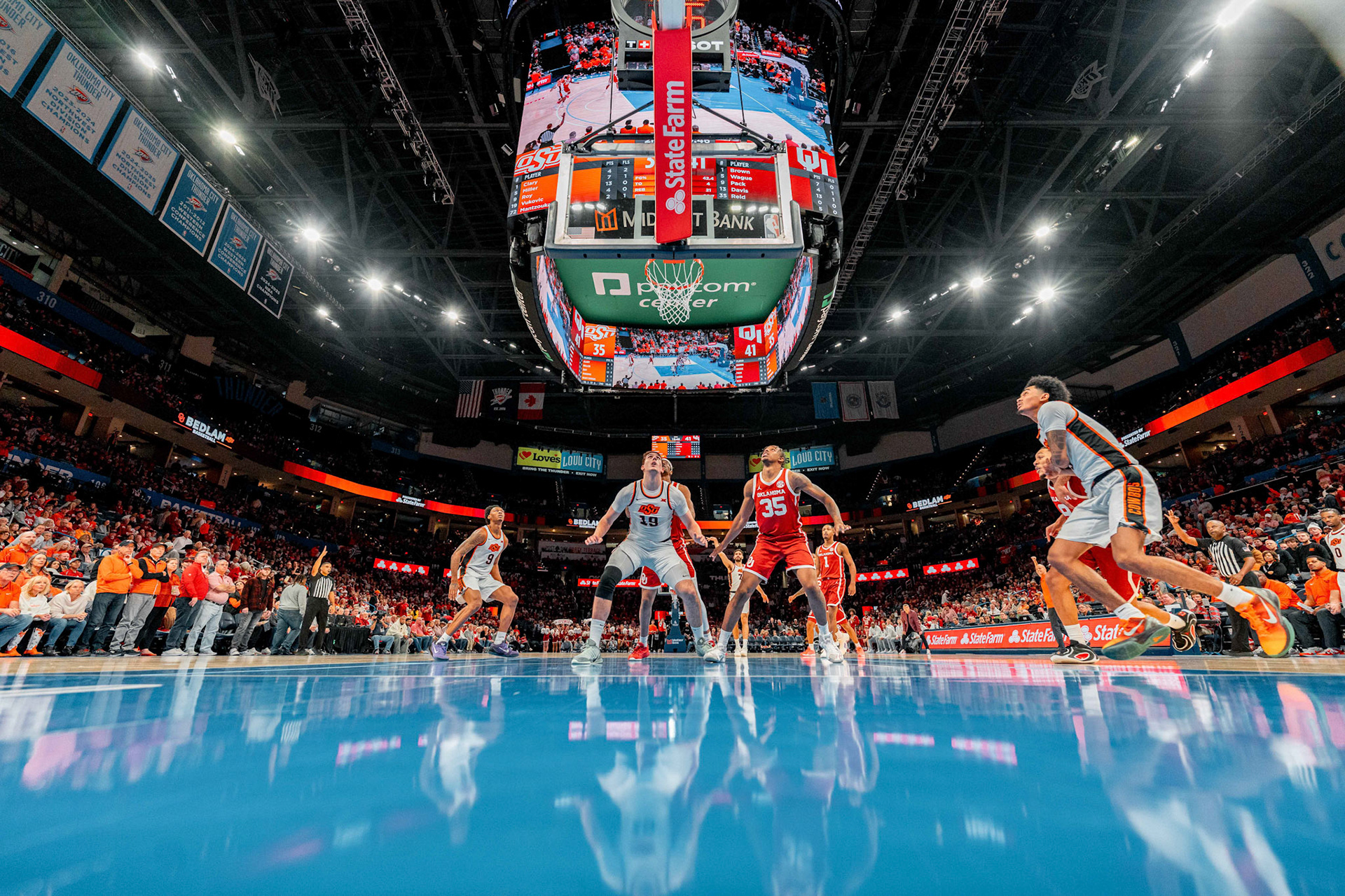 Image Taken at OkState vs Oklahoma, 13, 12, 2025, Paycom Center, Oklahoma City Oklahoma. Carson Skidmore/OSU Athletics