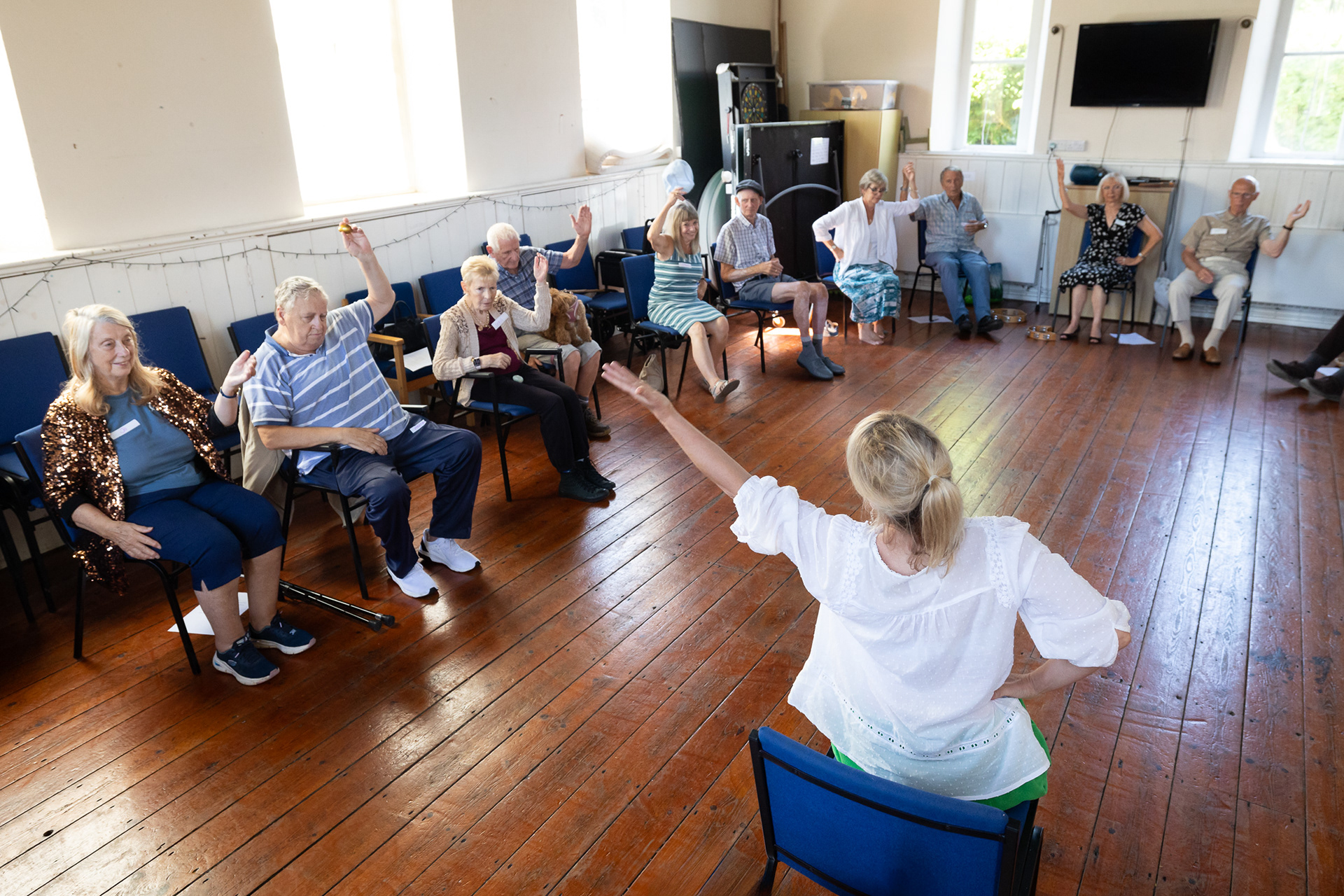 A group session at Curo Memory Cafe ©Anthony Brown
