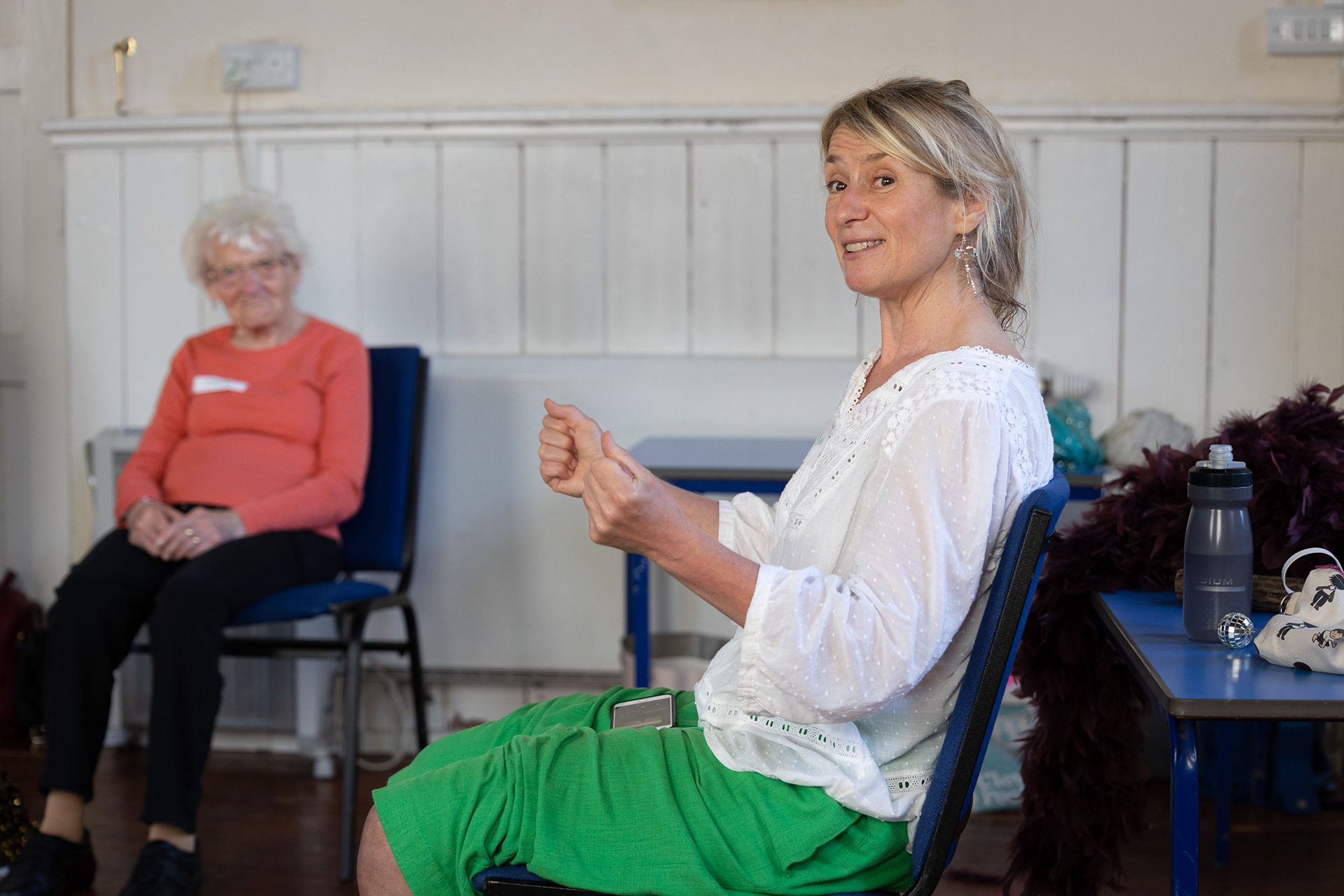 Demonstrating moves at a dance session ©Anthony Brown