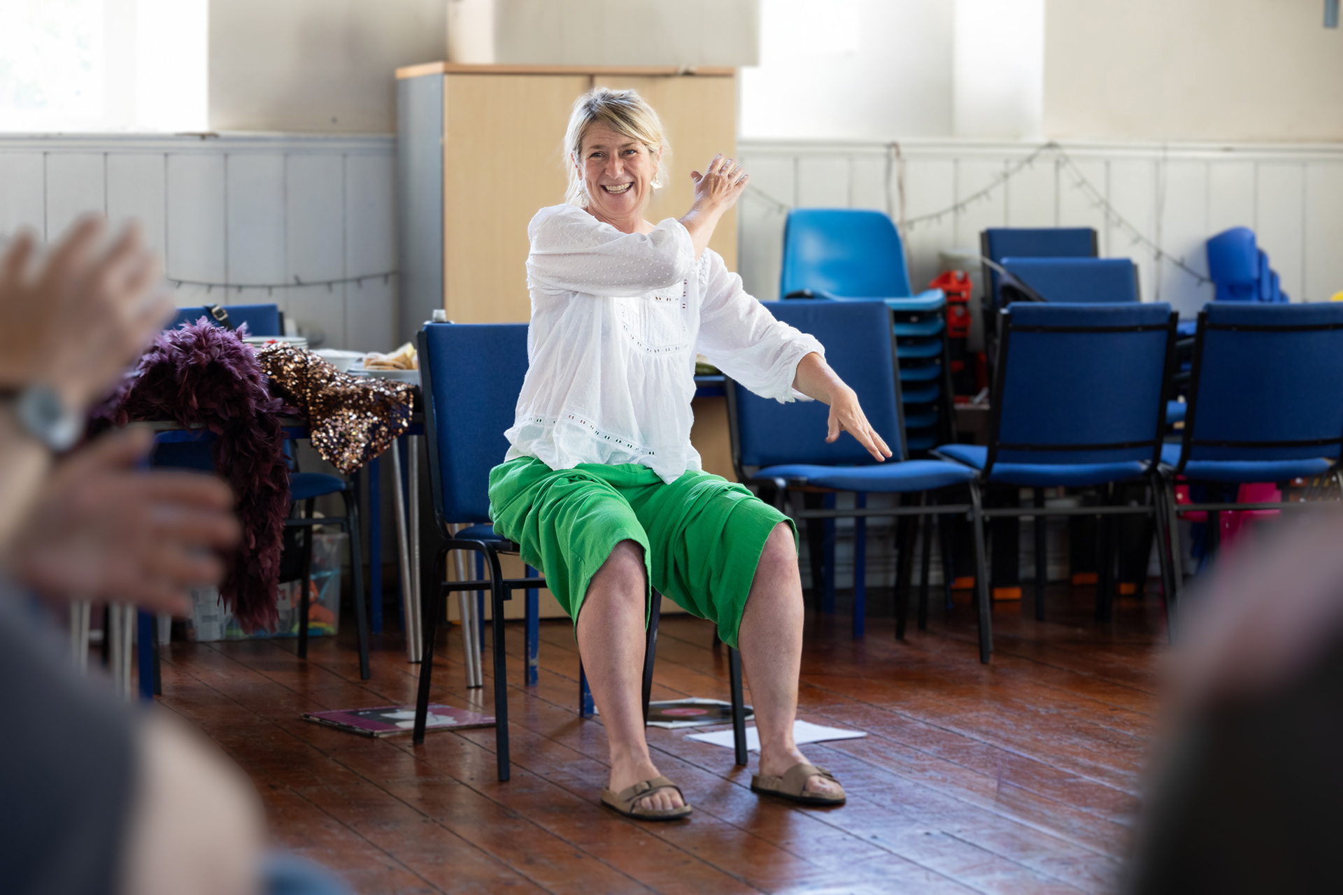 Seated dancing at Curo Chew Magna Memory Cafe @Anthony Brown Photography