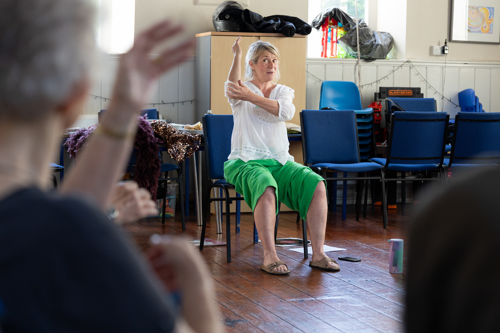 Hand jive, made for seated dancing at Memory Cafe Session ©Anthony Brown