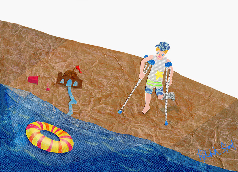 At The Beach, Cut Paper