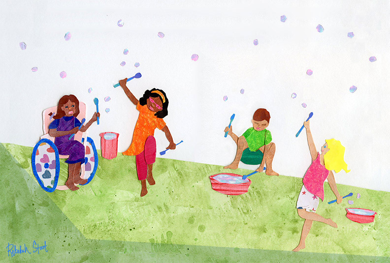 Bubbles, Cut Paper