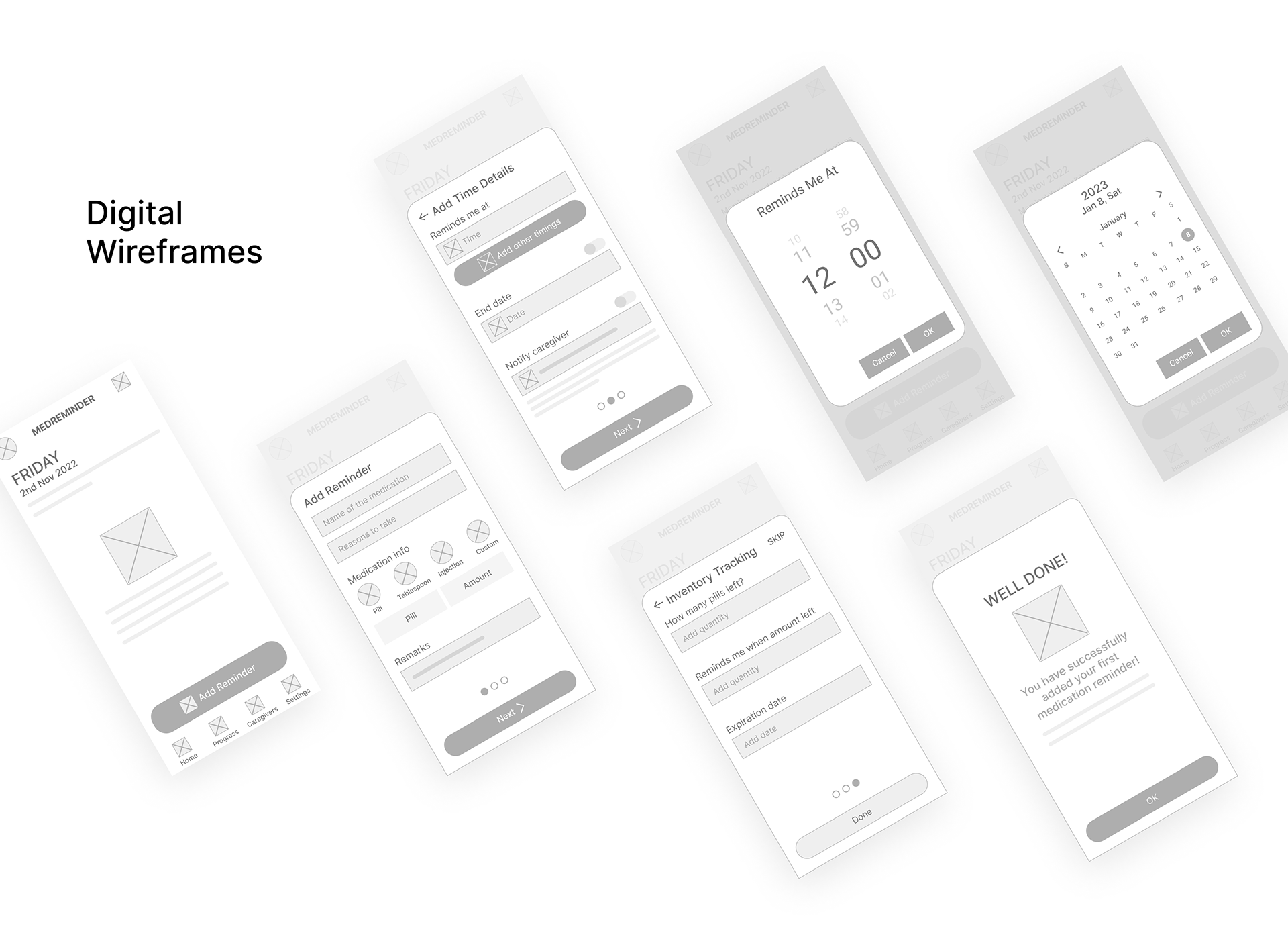 Y - MedReminder, Medication Reminder UI/UX Case Study