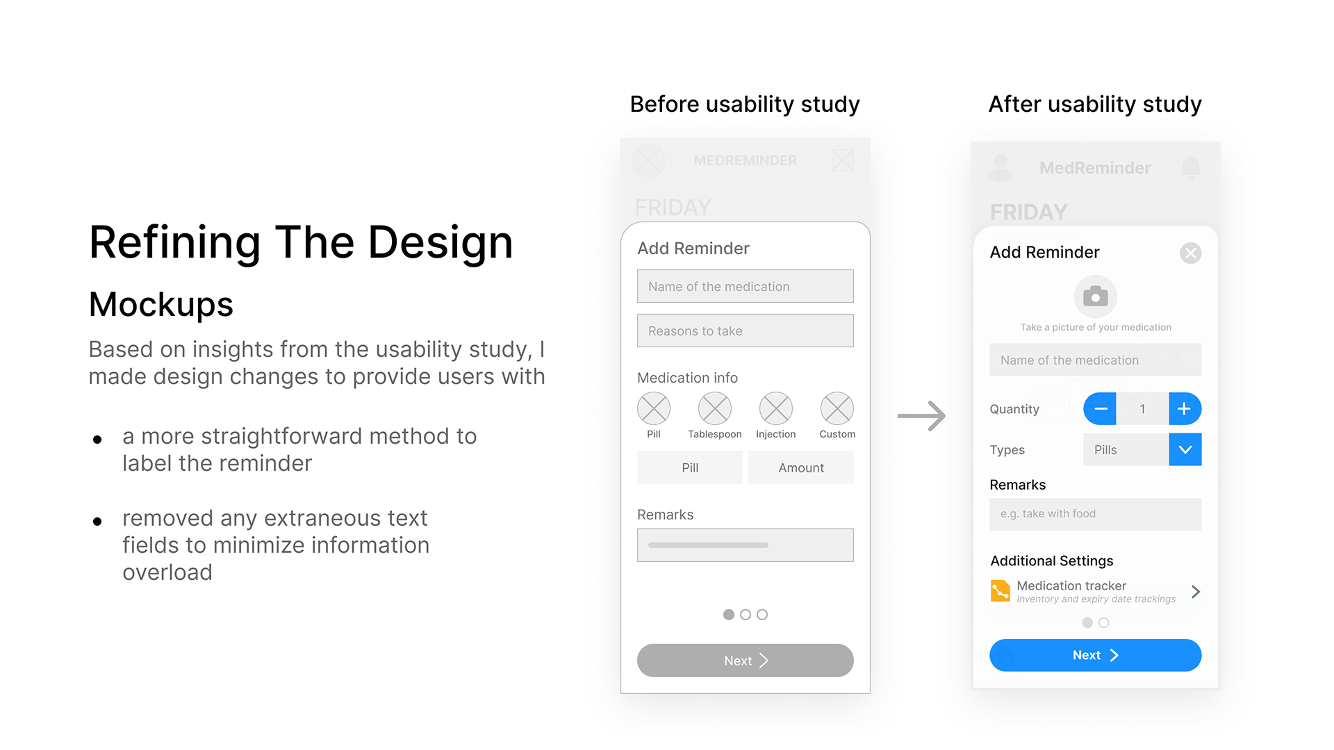Y - MedReminder, Medication Reminder UI/UX Case Study