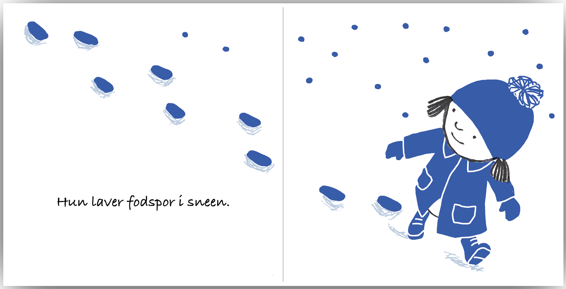 Den blå farve er hvid i bogen