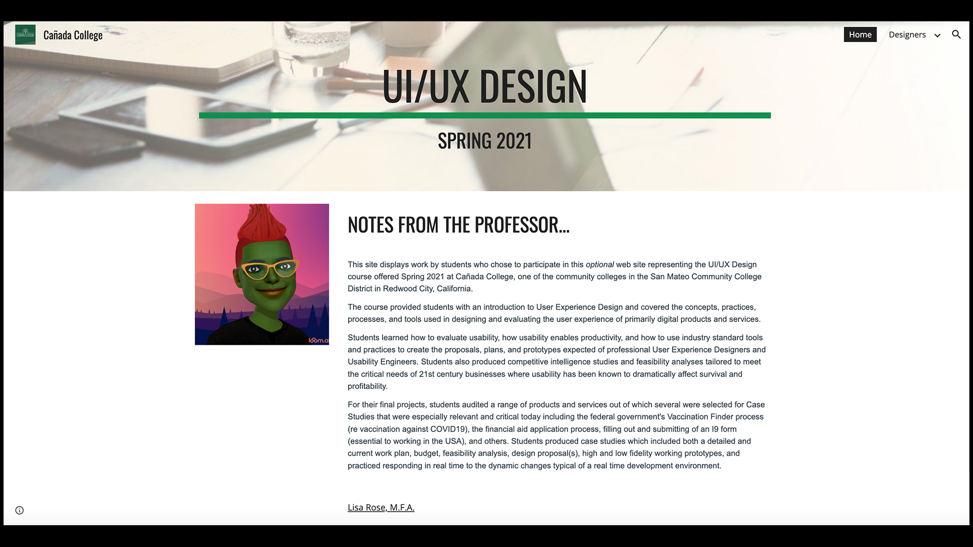 URL for SMCCCD Student Work 2021