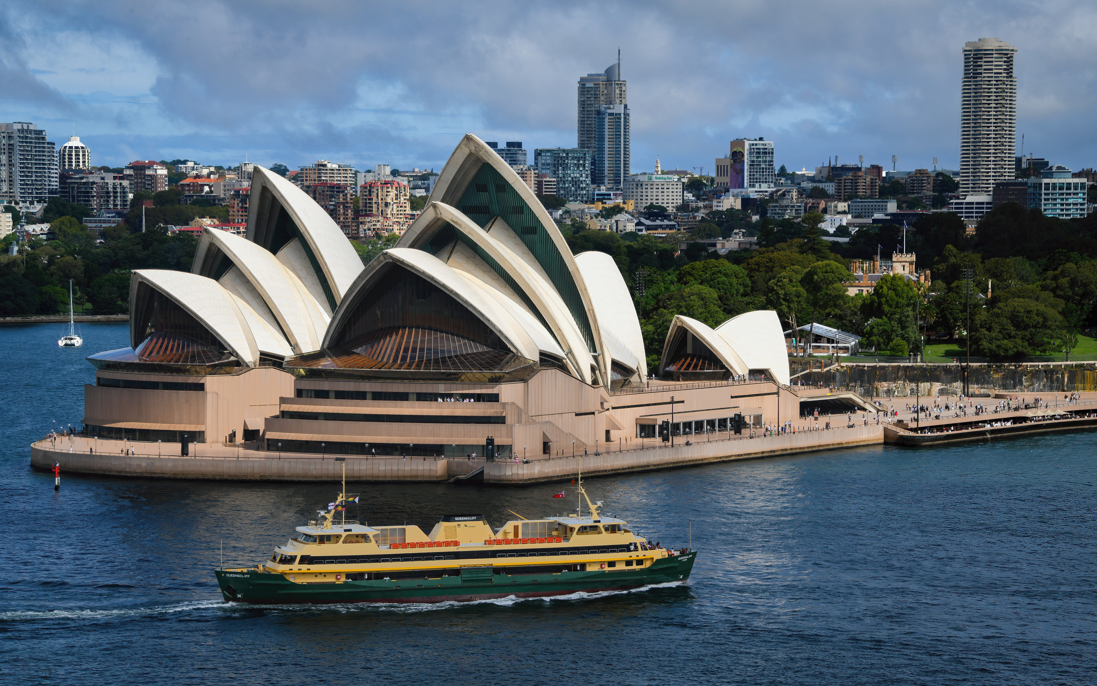 Sydney Opera House taken from the Sydney Harbour Bridge.