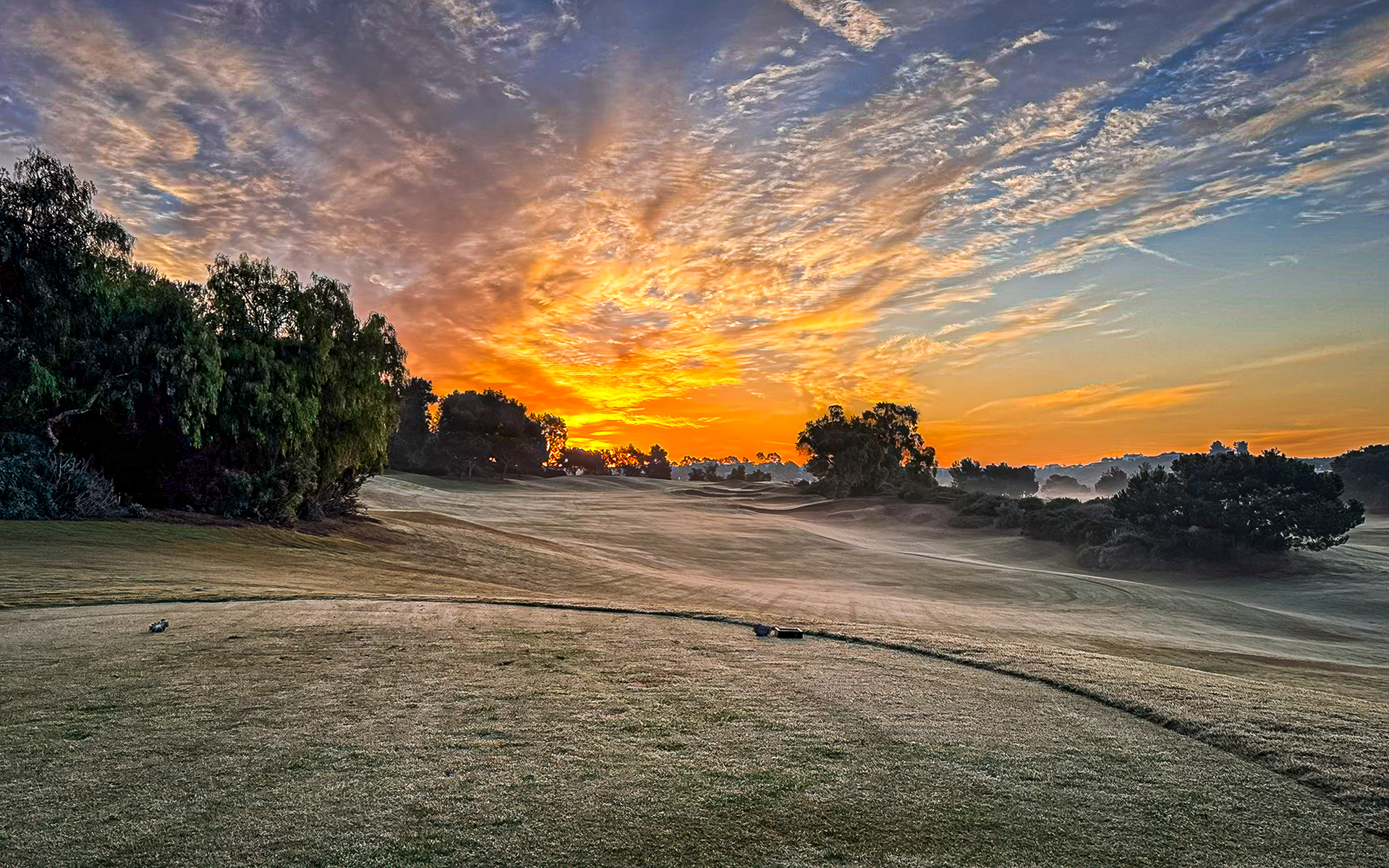 Sunrise at the Grand Golf Club, San Diego, California