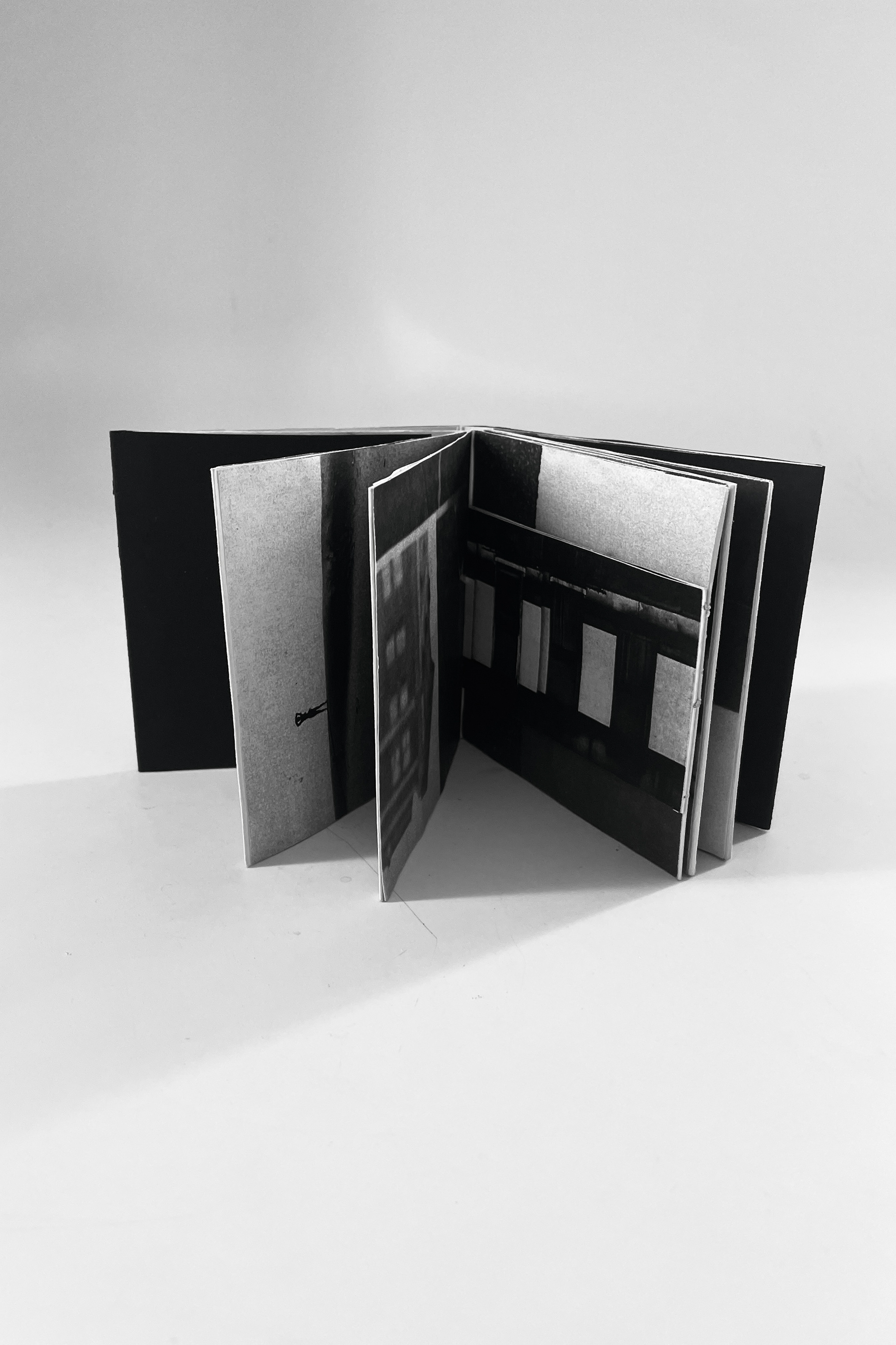 My progression book is based on self-discovery, and I combined all three of Callahan’s main subjects to execute this idea. As the book continues, texture and shape become more evident, representing how one learns through new experiences. 