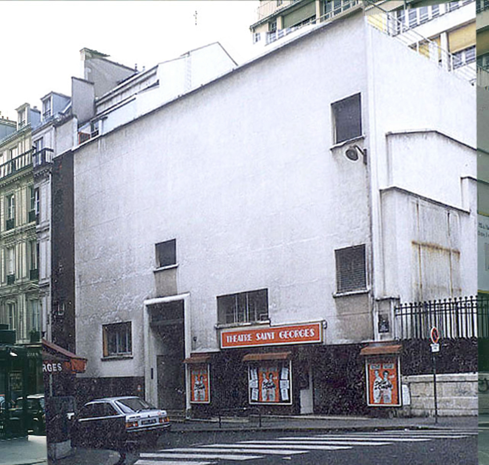 Paris. Saint-Georges Theatre. The facade, before…the anamorphosis