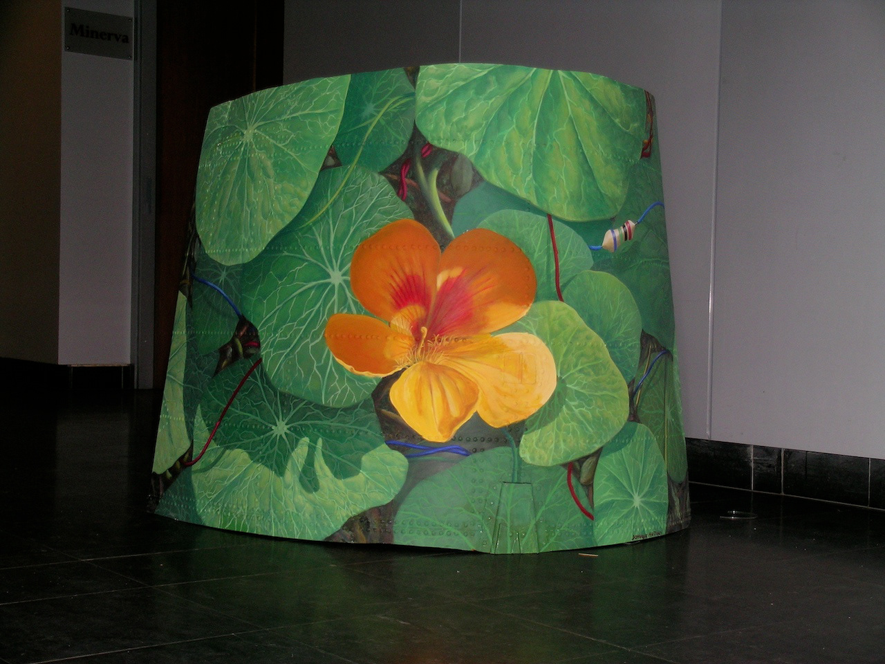 Nasturtium. Painted on bodywork of a Boeing 747. Exhibited in Paris and Chateauroux, France