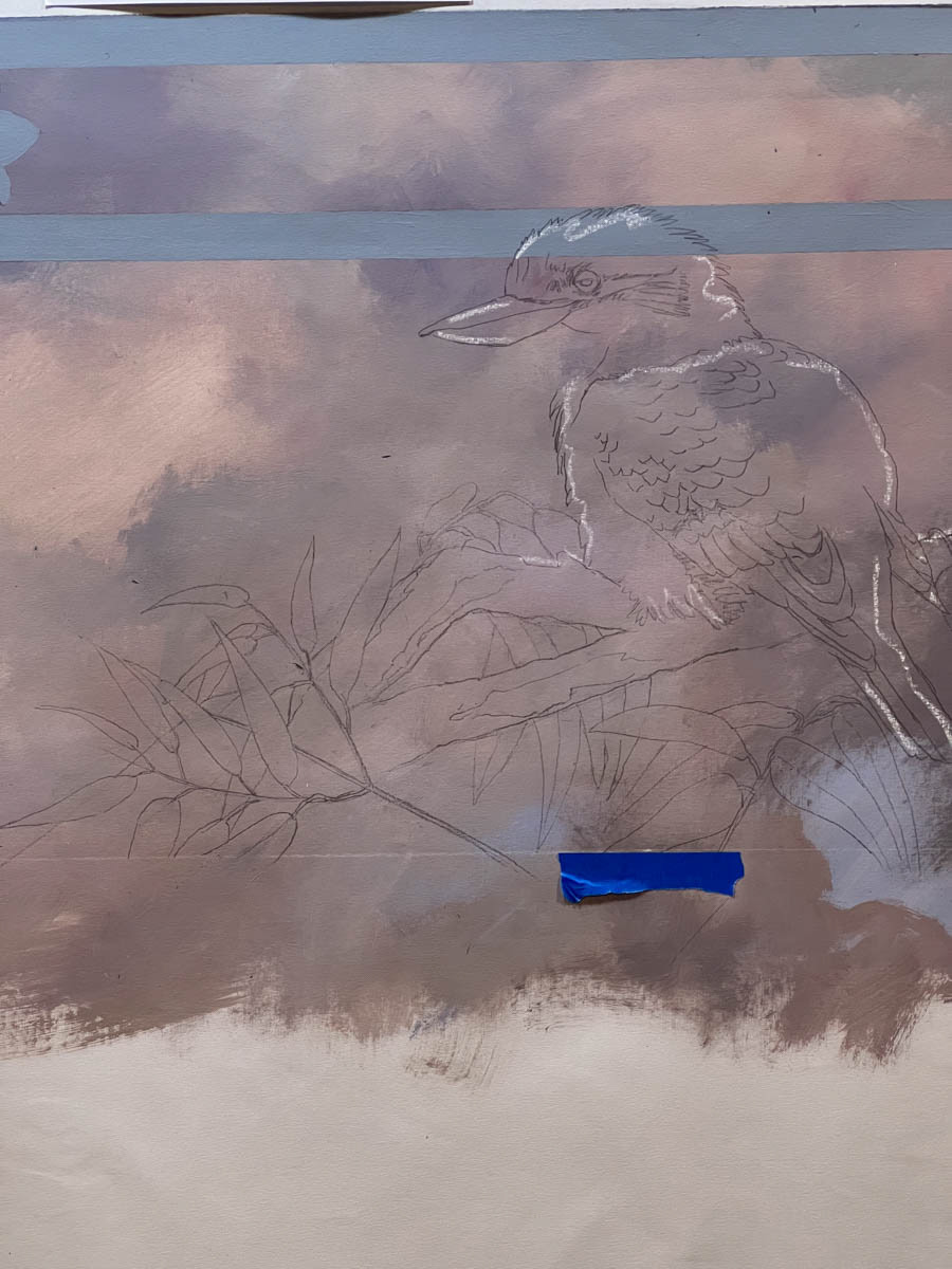 First draft, layout on the canvas.