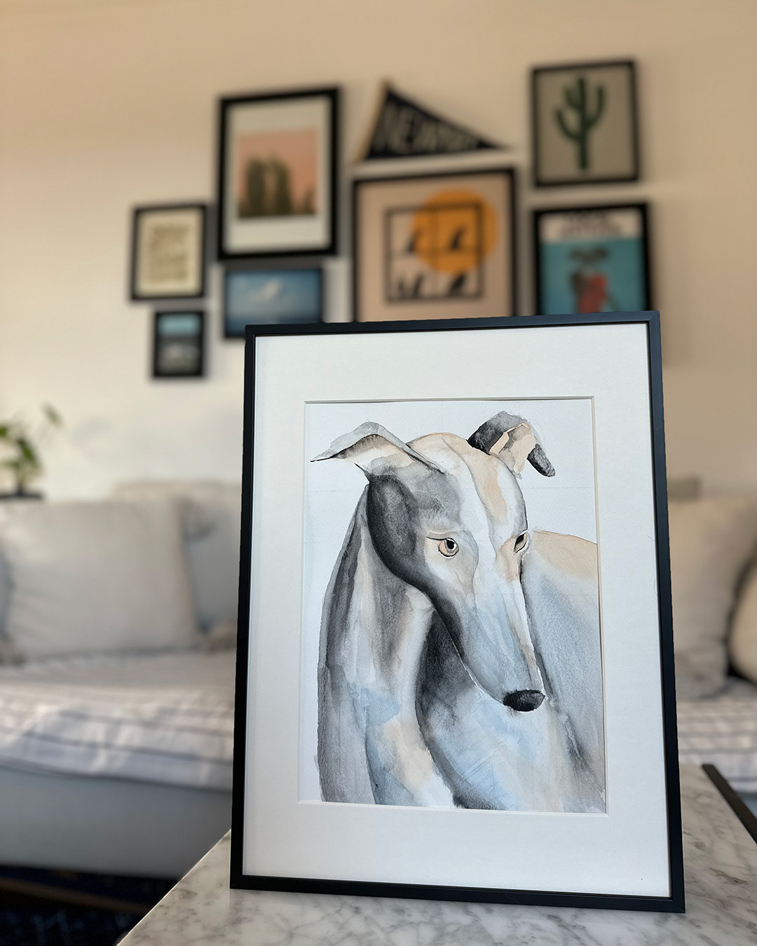 Framed portrait