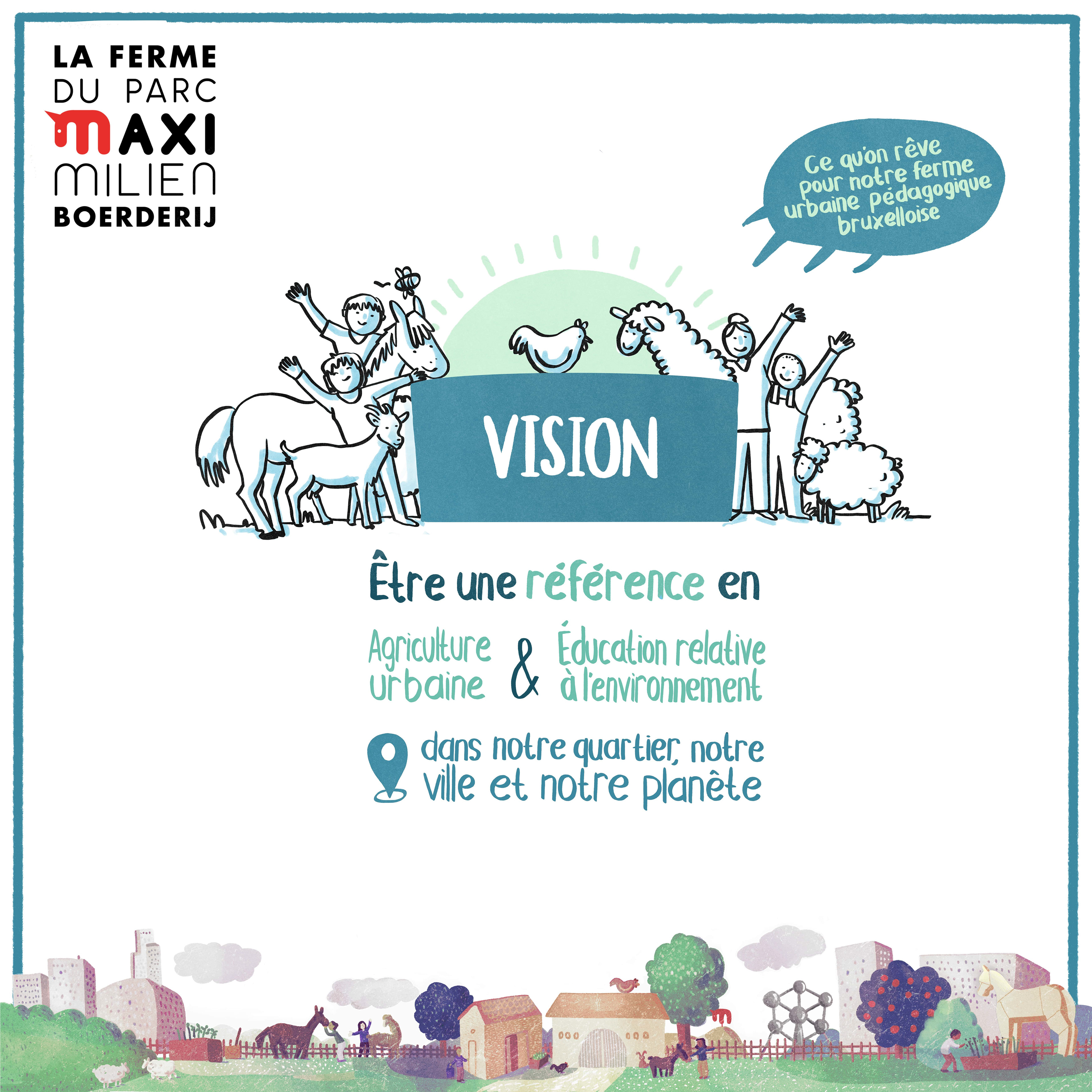 Planche réalisée pour La Ferme du Parc Maximilien