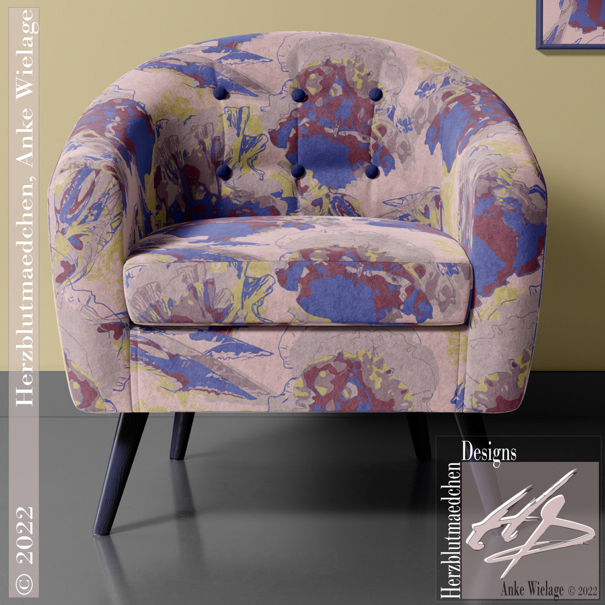 ALTAVIA on a modern armchair