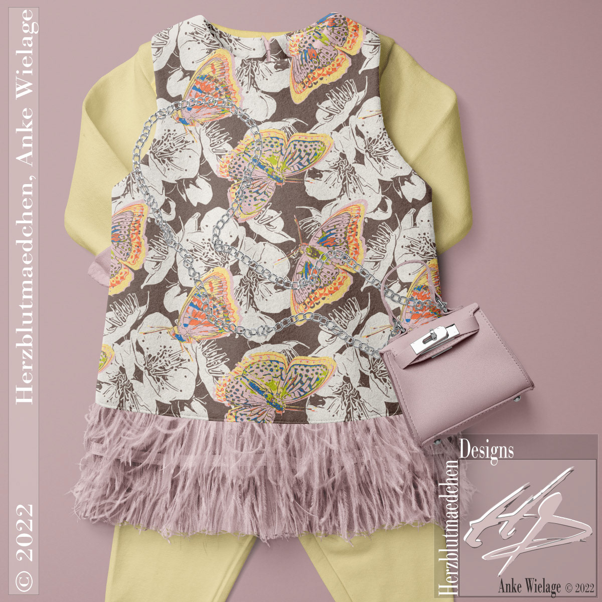 PAPHIA on a toddler dress