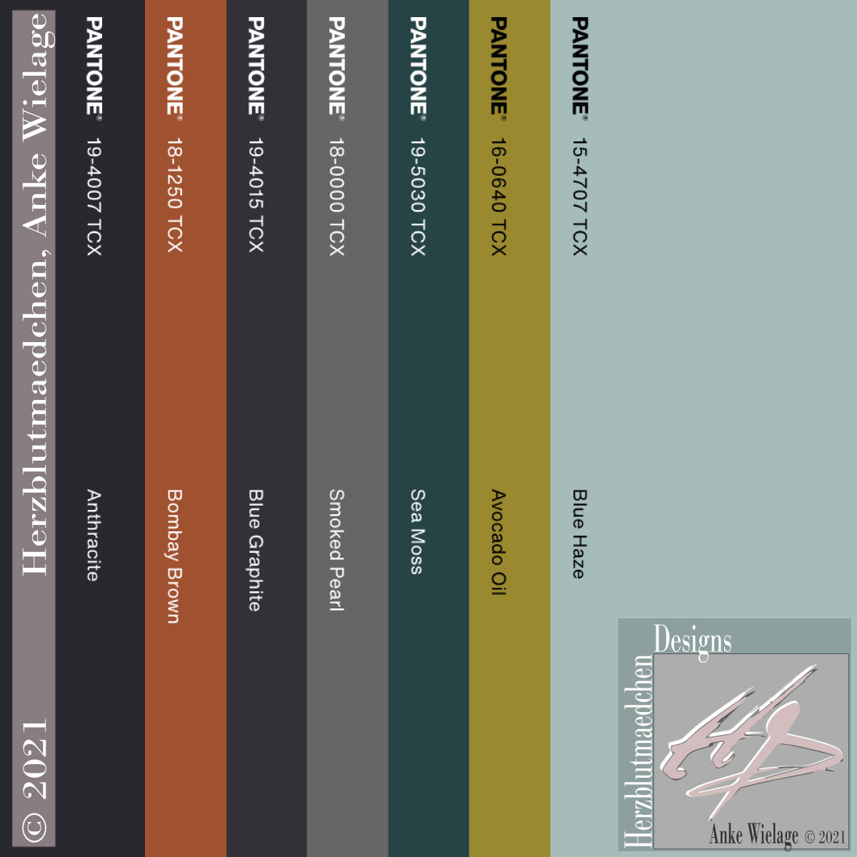 RAVENELLE PANTONE Pallette