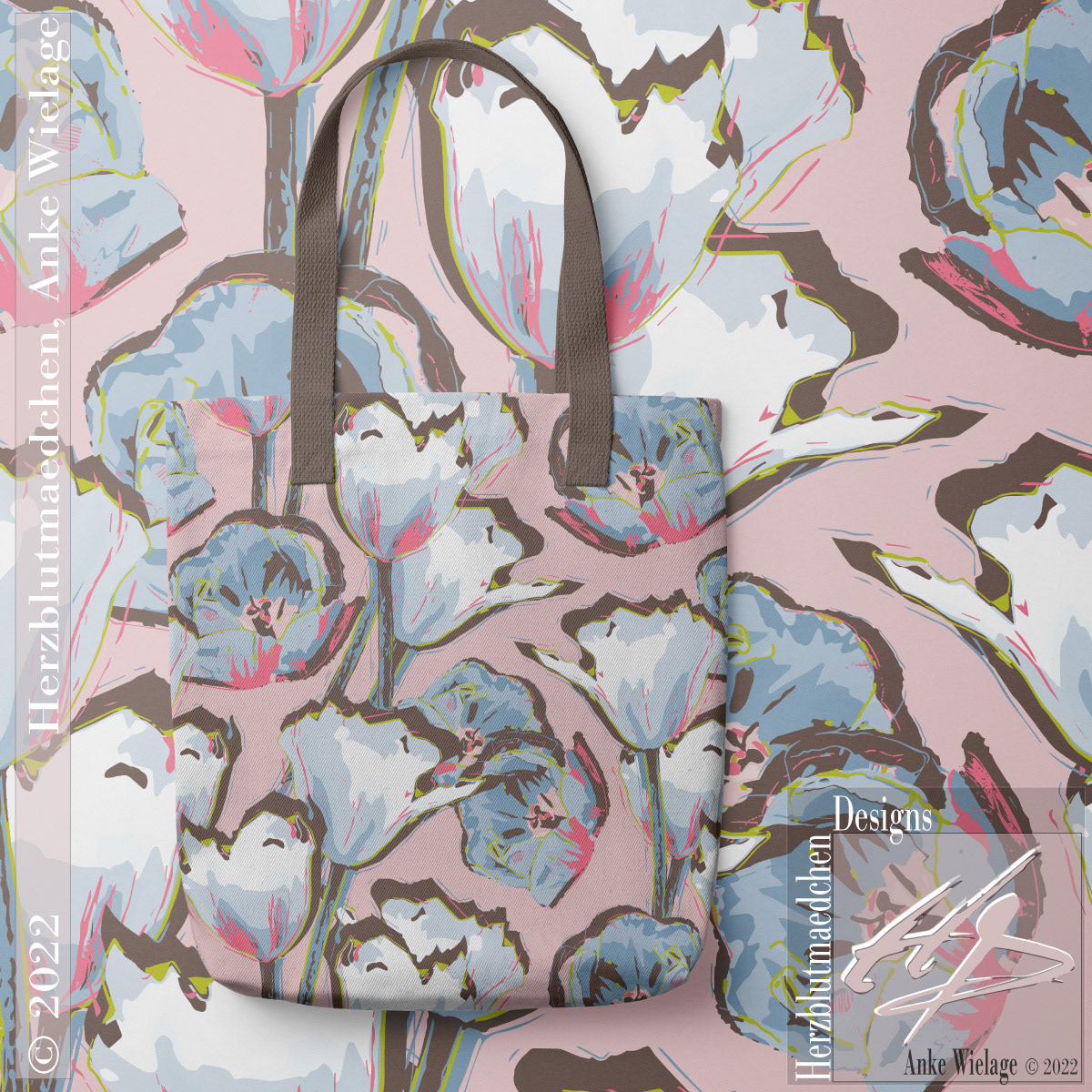 'TULBID' on a tote bag