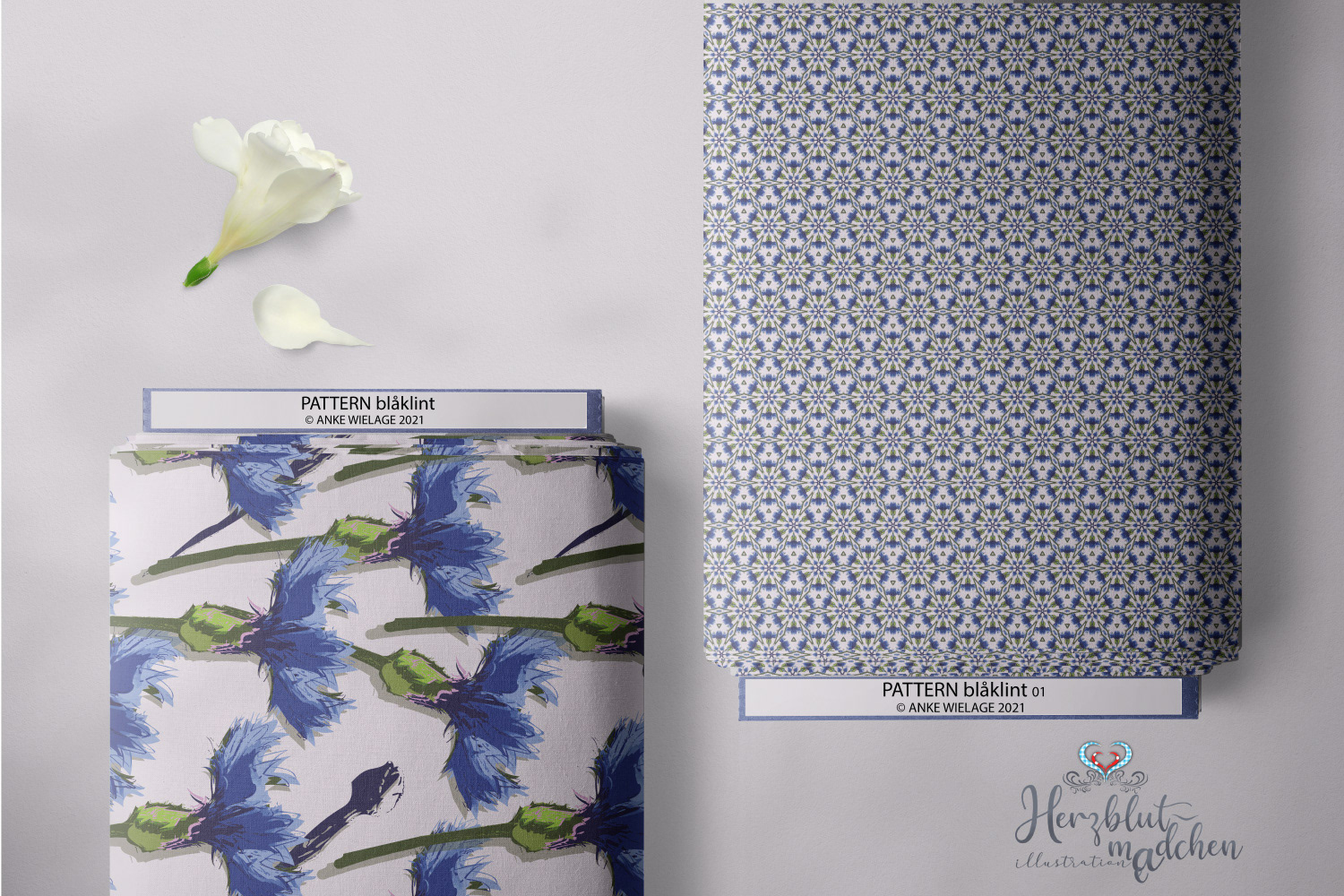 blåklint and blåklint 01: Seamless Surface Designs - Examples