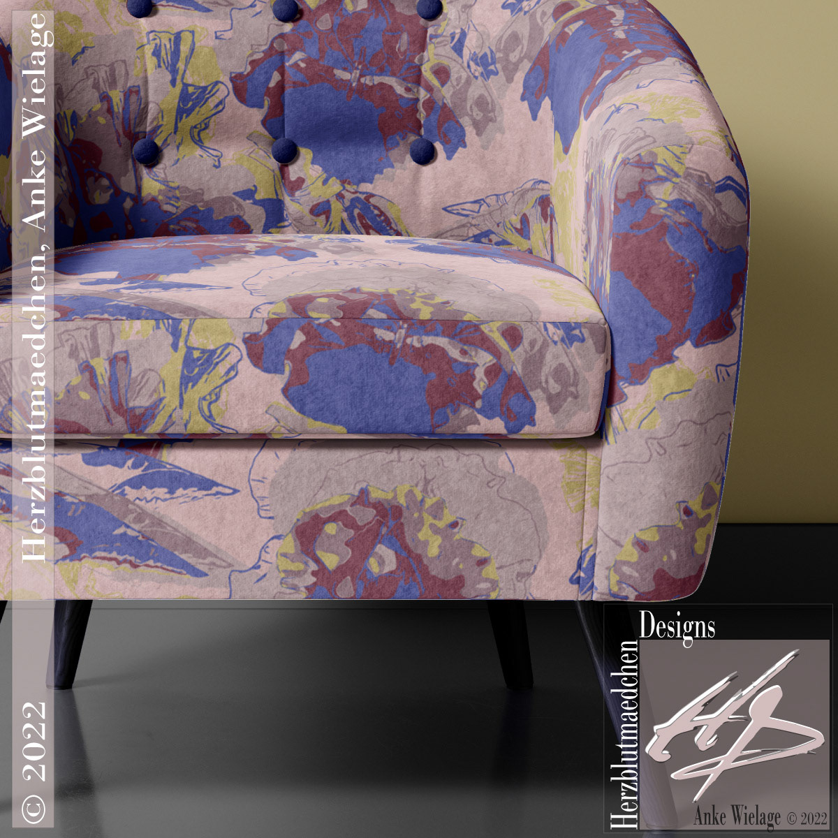 ALTAVIA on a modern armchair