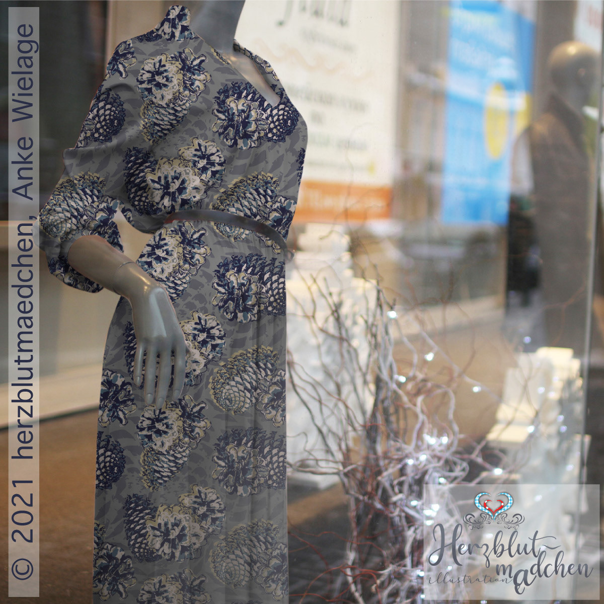 TALLKOTT design on a long dress