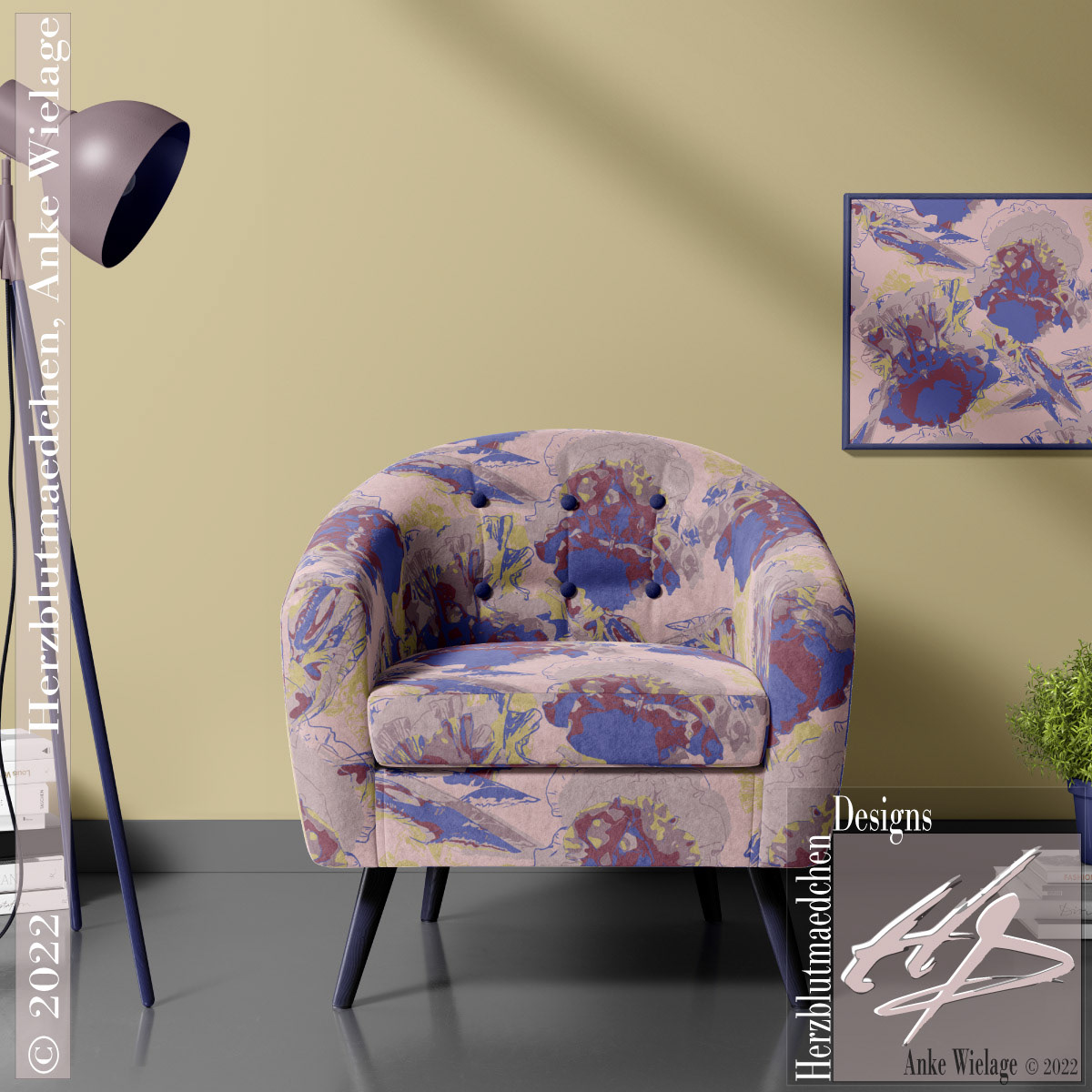 ALTAVIA on a modern armchair