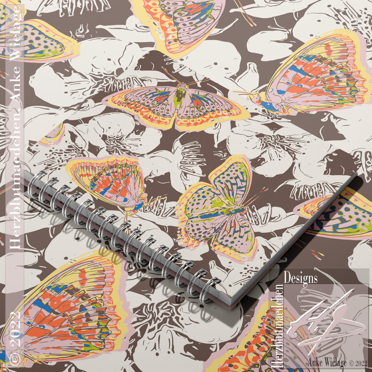 'PAPHIA' on a little notebook