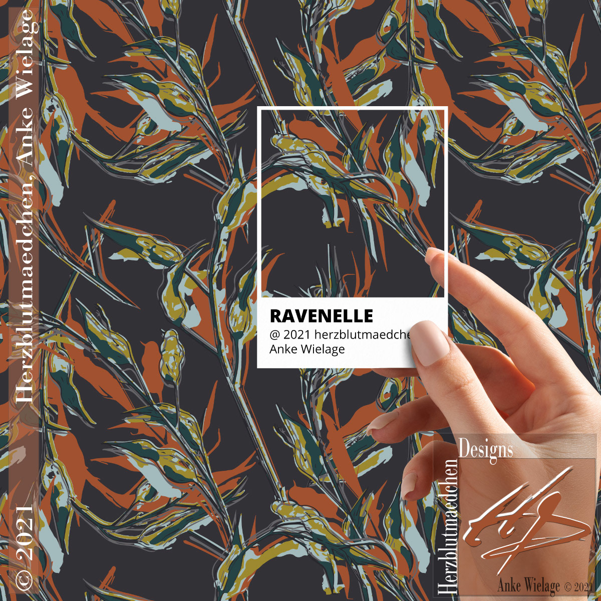 RAVENELLE hero design