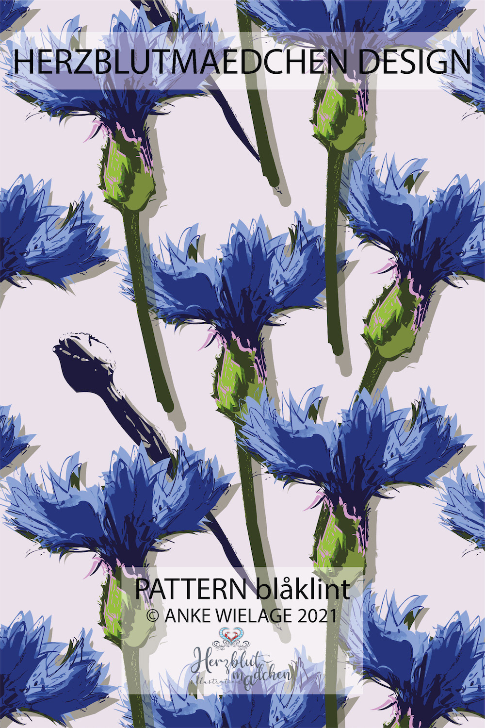 blåklint : Seamless Surface Design - Pattern Poster