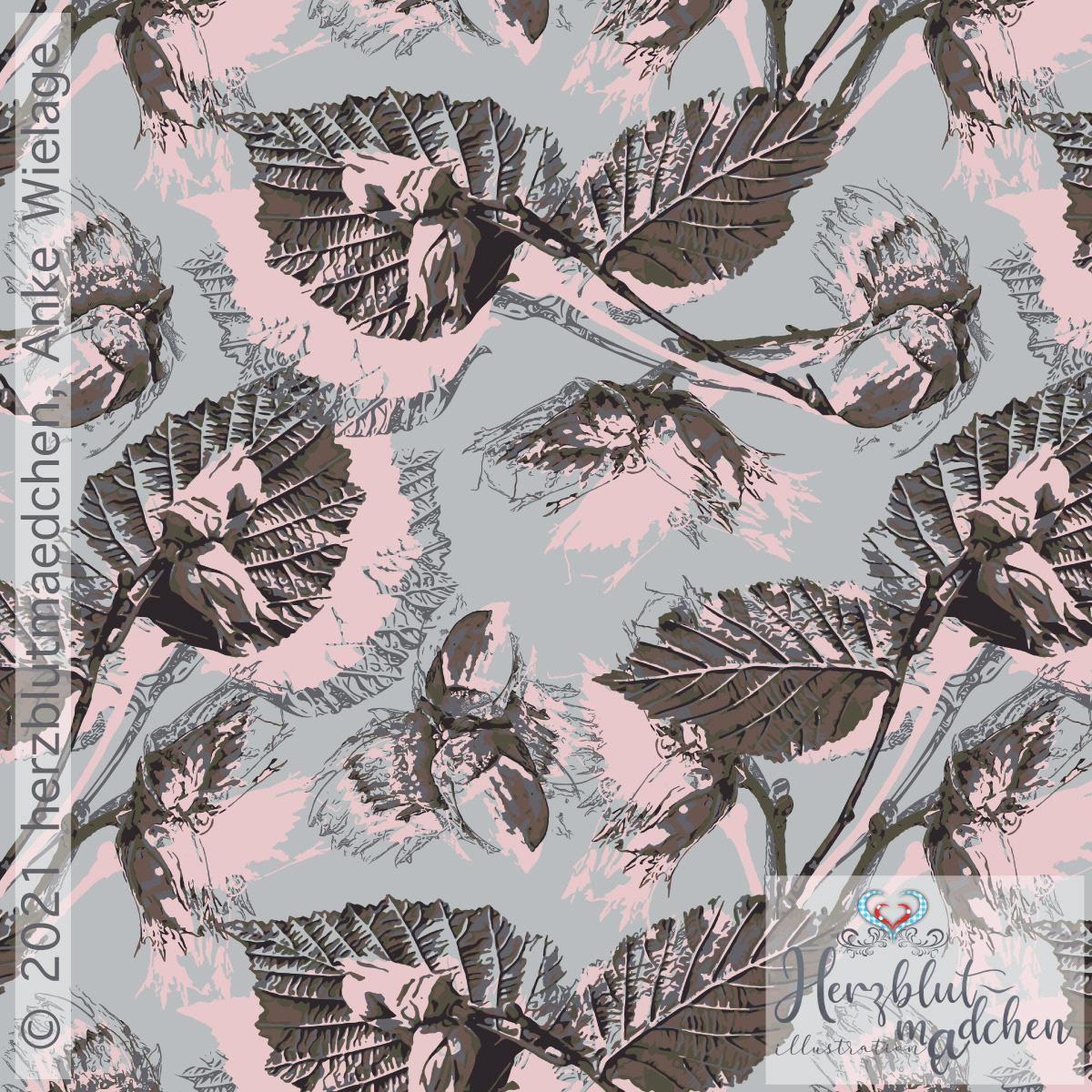 Vector based seamless design 'AVELLANA'