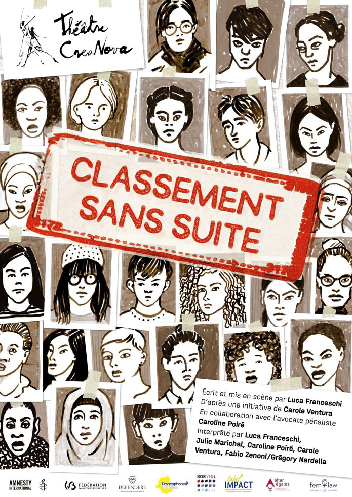 Classement sans suite - Affiche pour une pièce de théâtre de Créanova