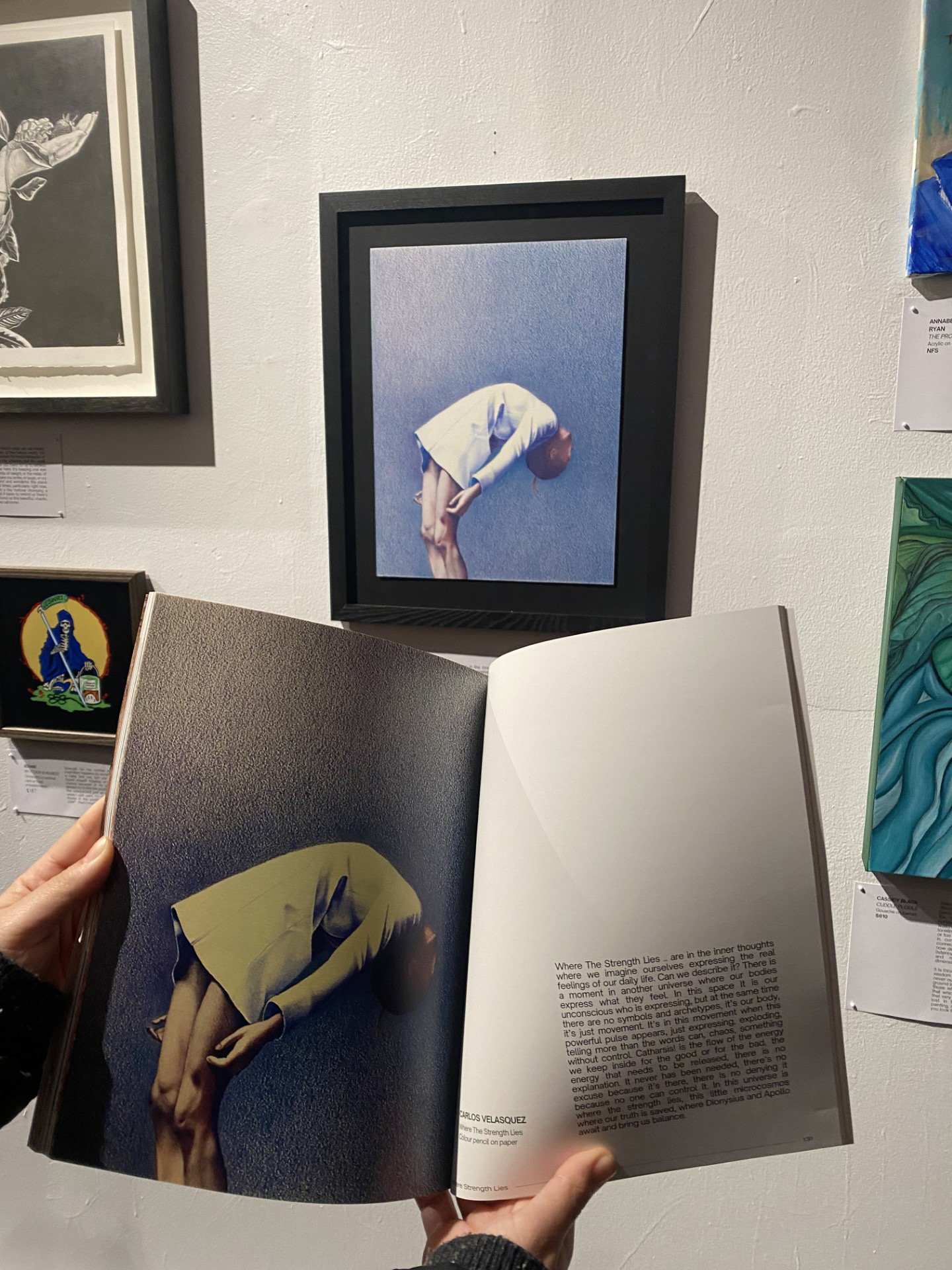 Gallery View with the book Collective, Honey Bones Gallery, Melbourne,2024