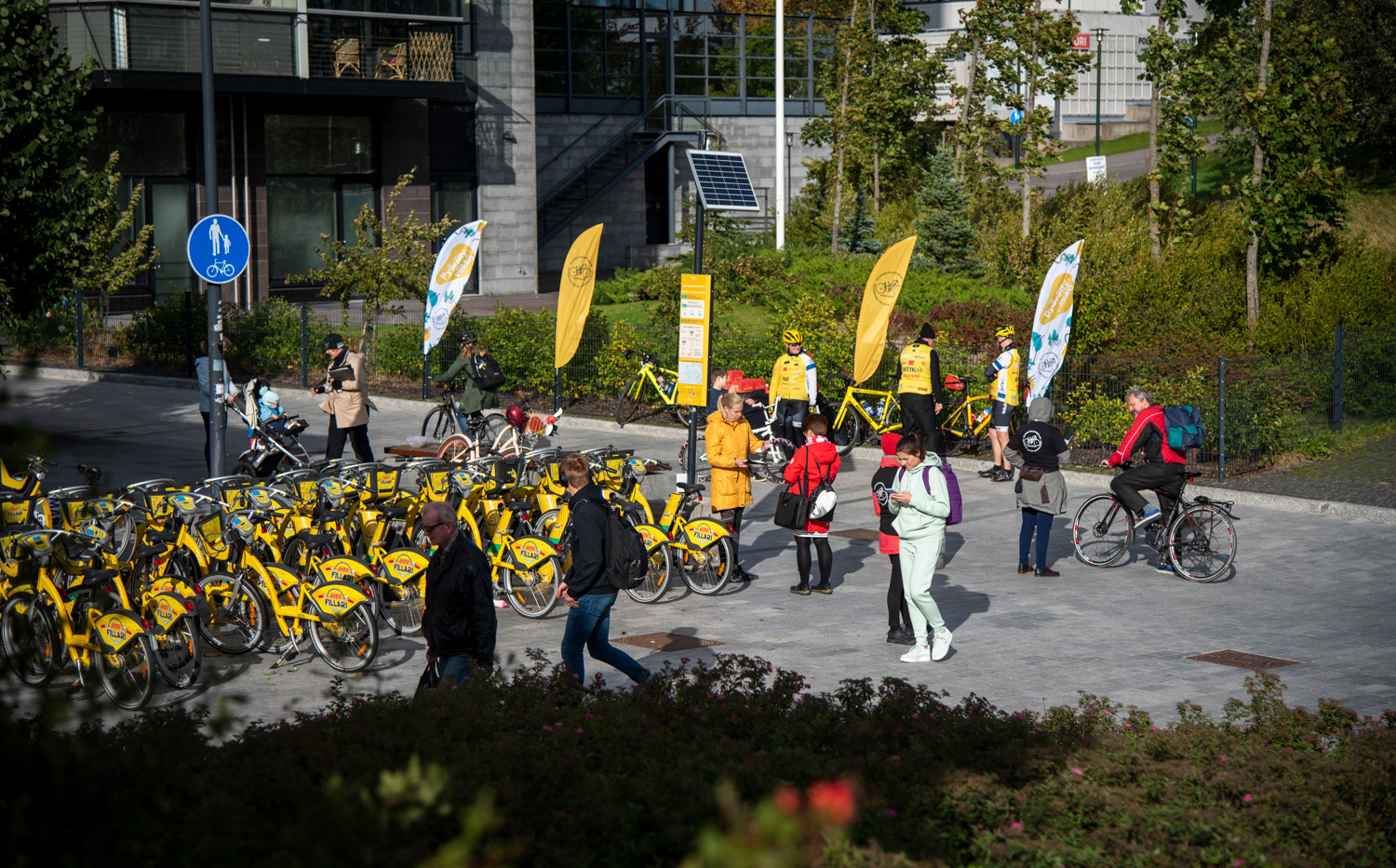 Pyöräilyviikon tapahtuma Leppävaarassa 10.9.2020