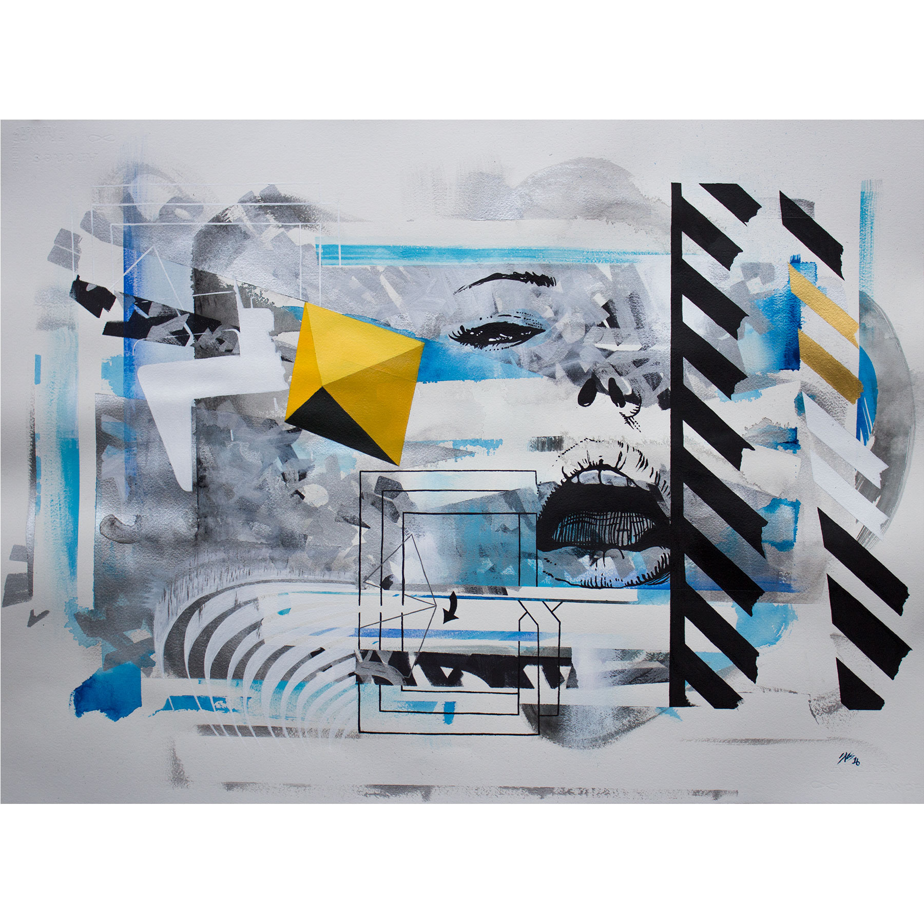 Ink and Acrylic on Paper