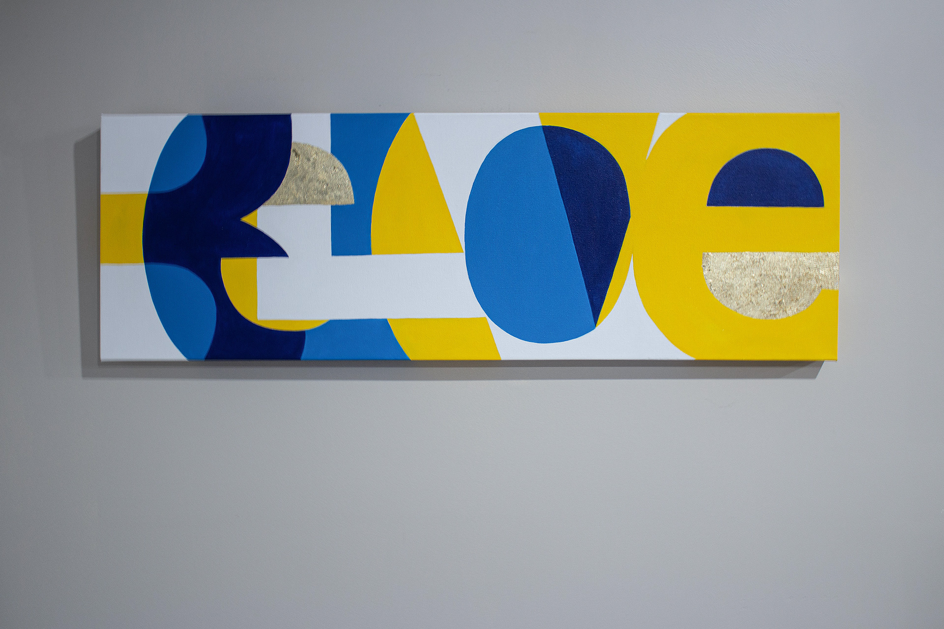 Acrylic + Gold Leaf on Canvas