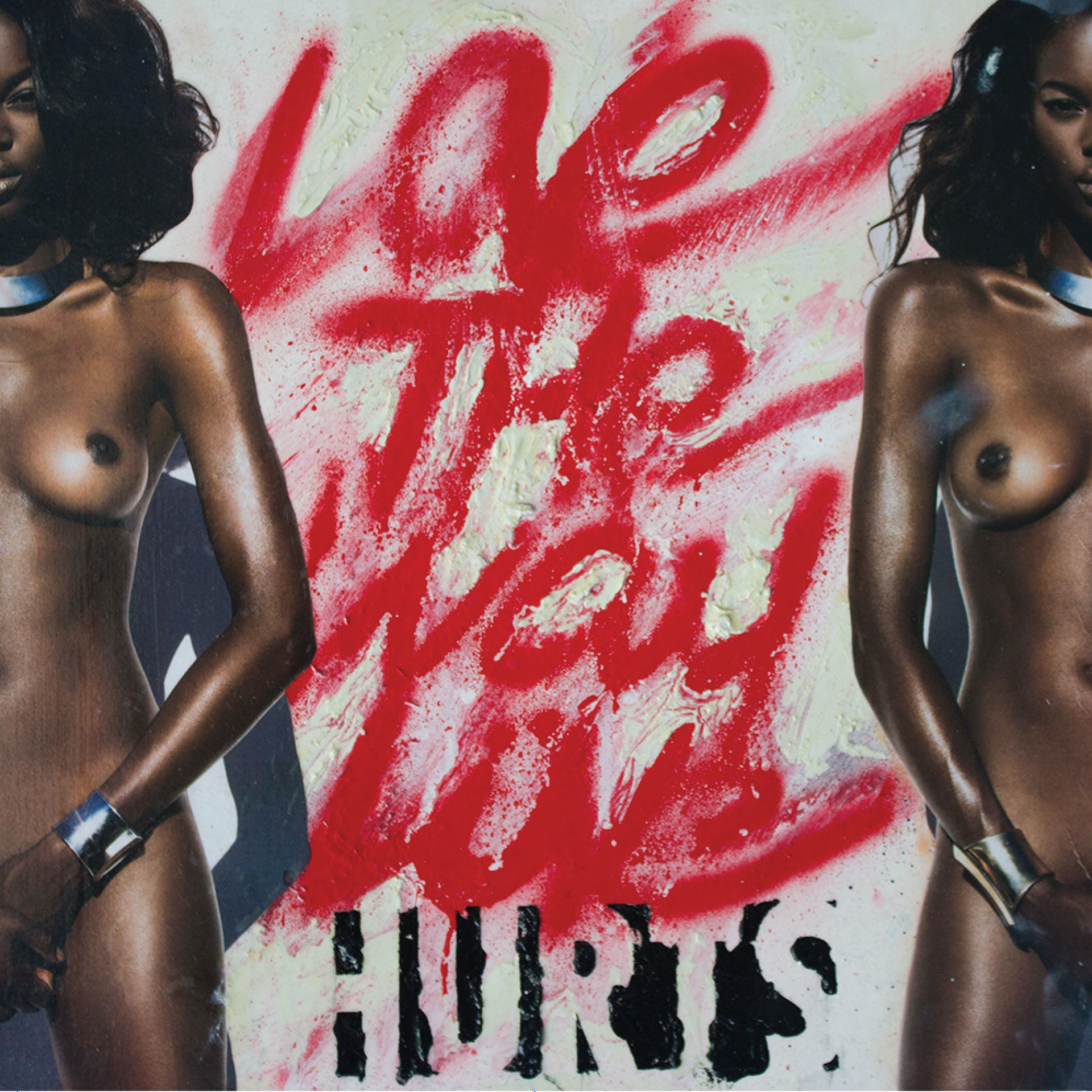 Latex, Acrylic, Print, Oil Stick and Spray Paint